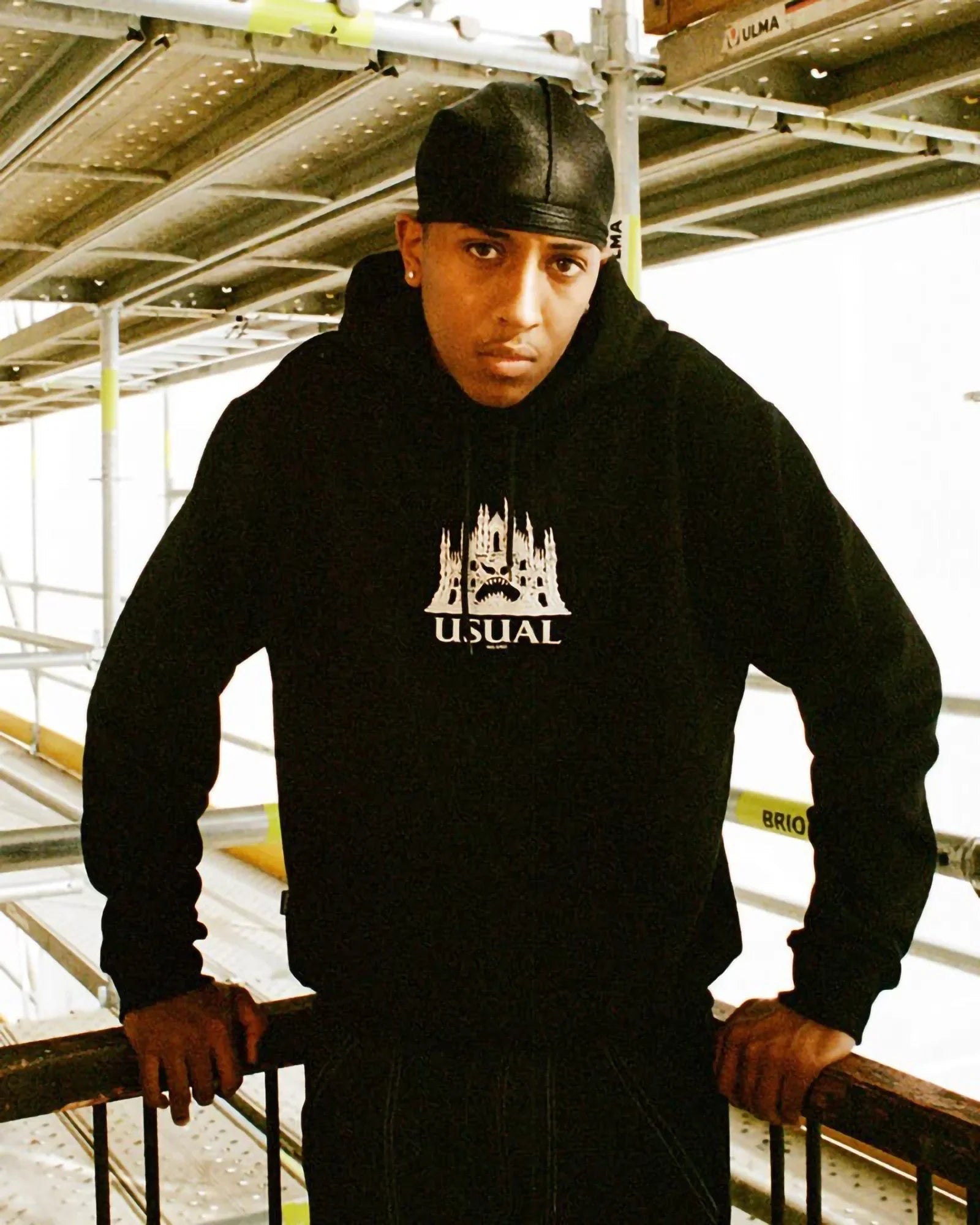 Usual Dome Hoodie Black