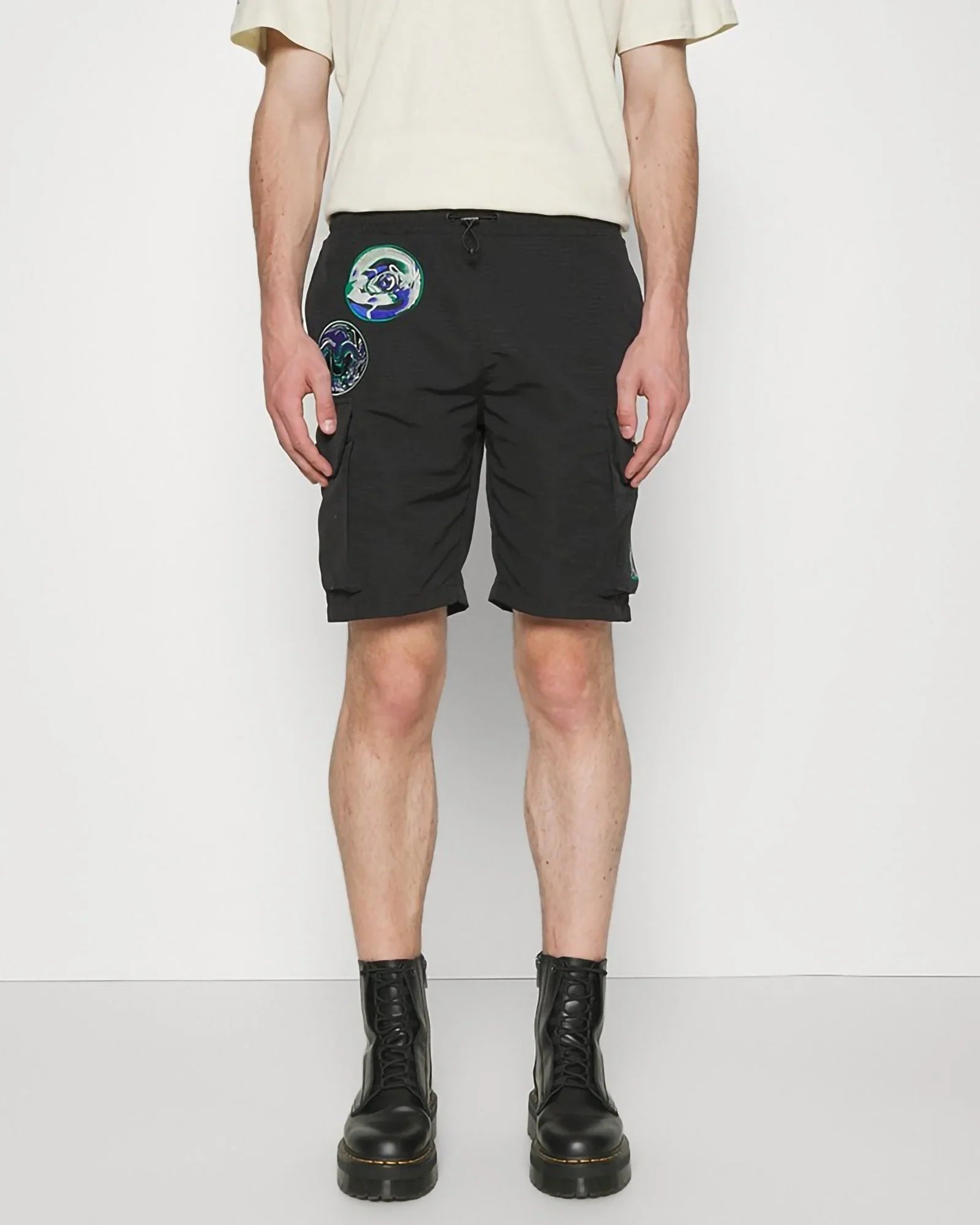 Karl Kani Kk Retro Patched Track Shorts Black