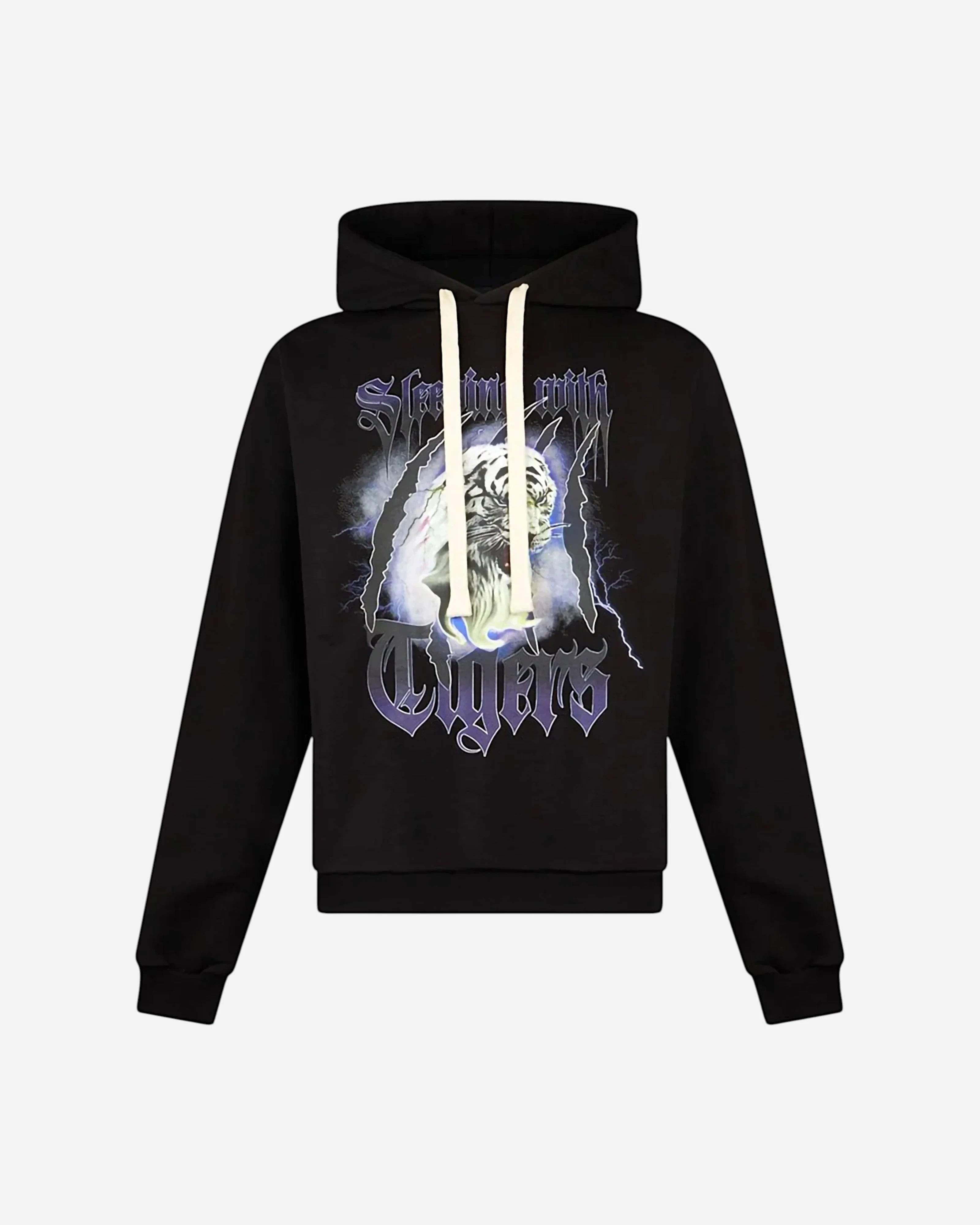 EMIS KILLA Tiger Print Black Hoodie