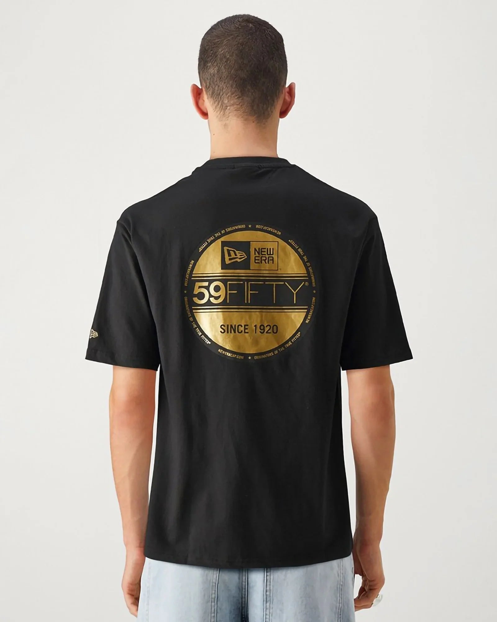 New Era Sticker Oversize Tee Black