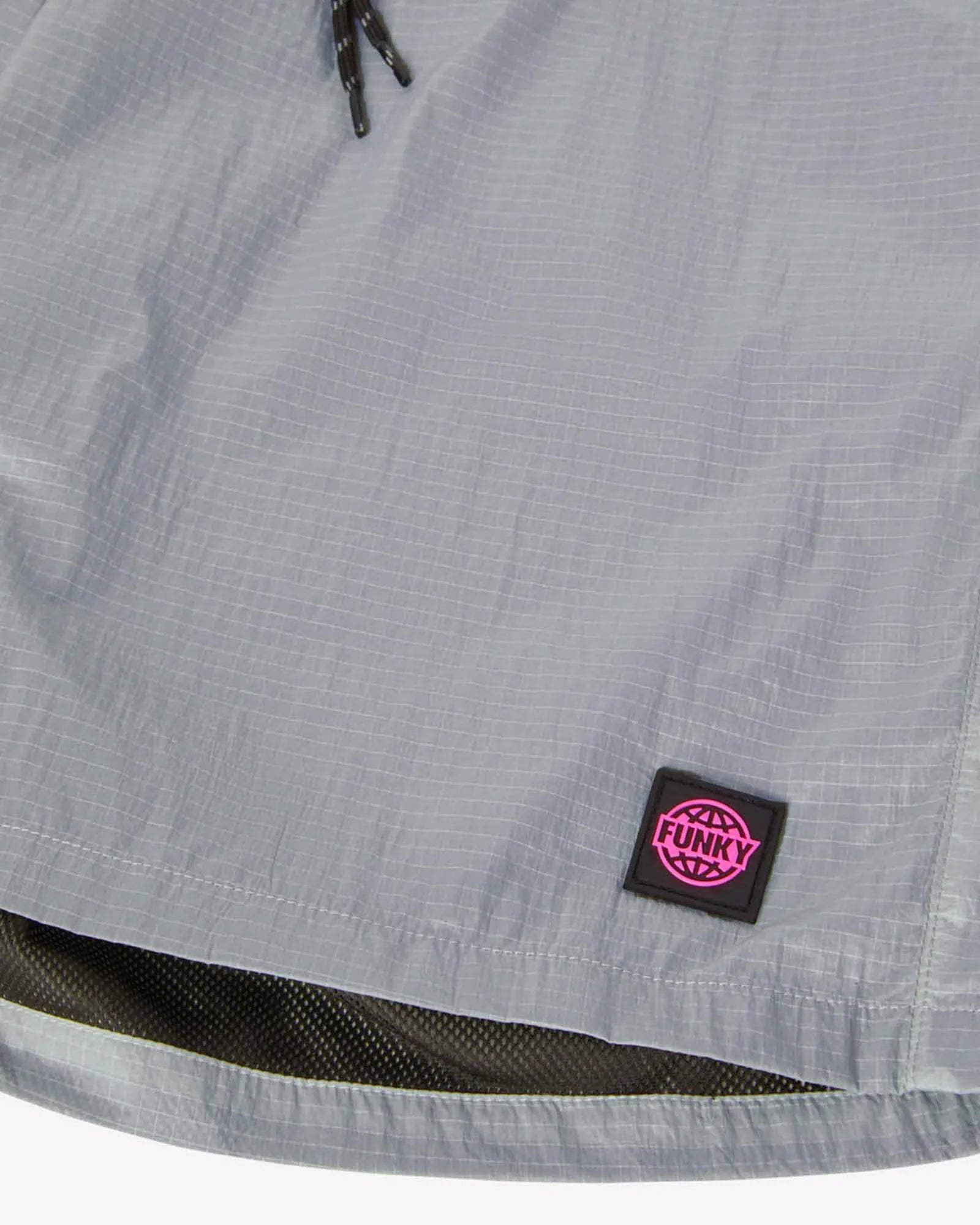 Funky Hike Nylon Ripstop Shorts Grey