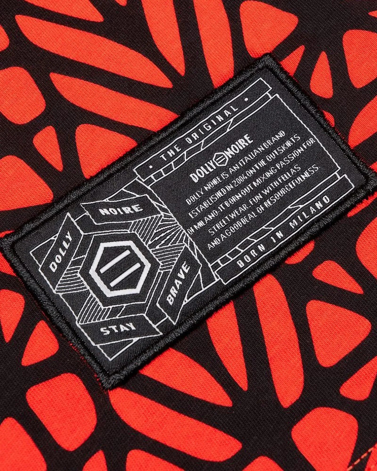 Dolly Noire Bosco Pattern Oversize T-shirt Red