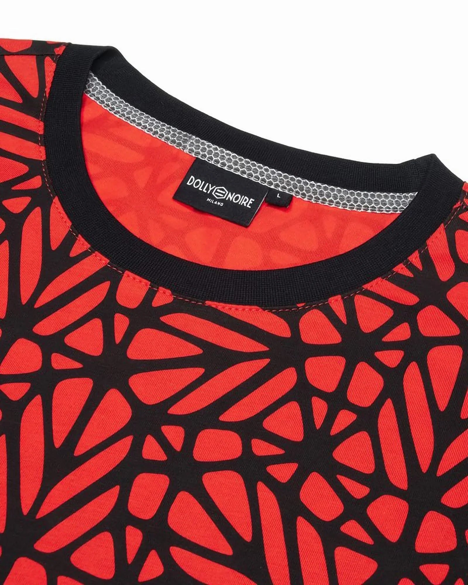 Dolly Noire Bosco Pattern Oversize T-shirt Red