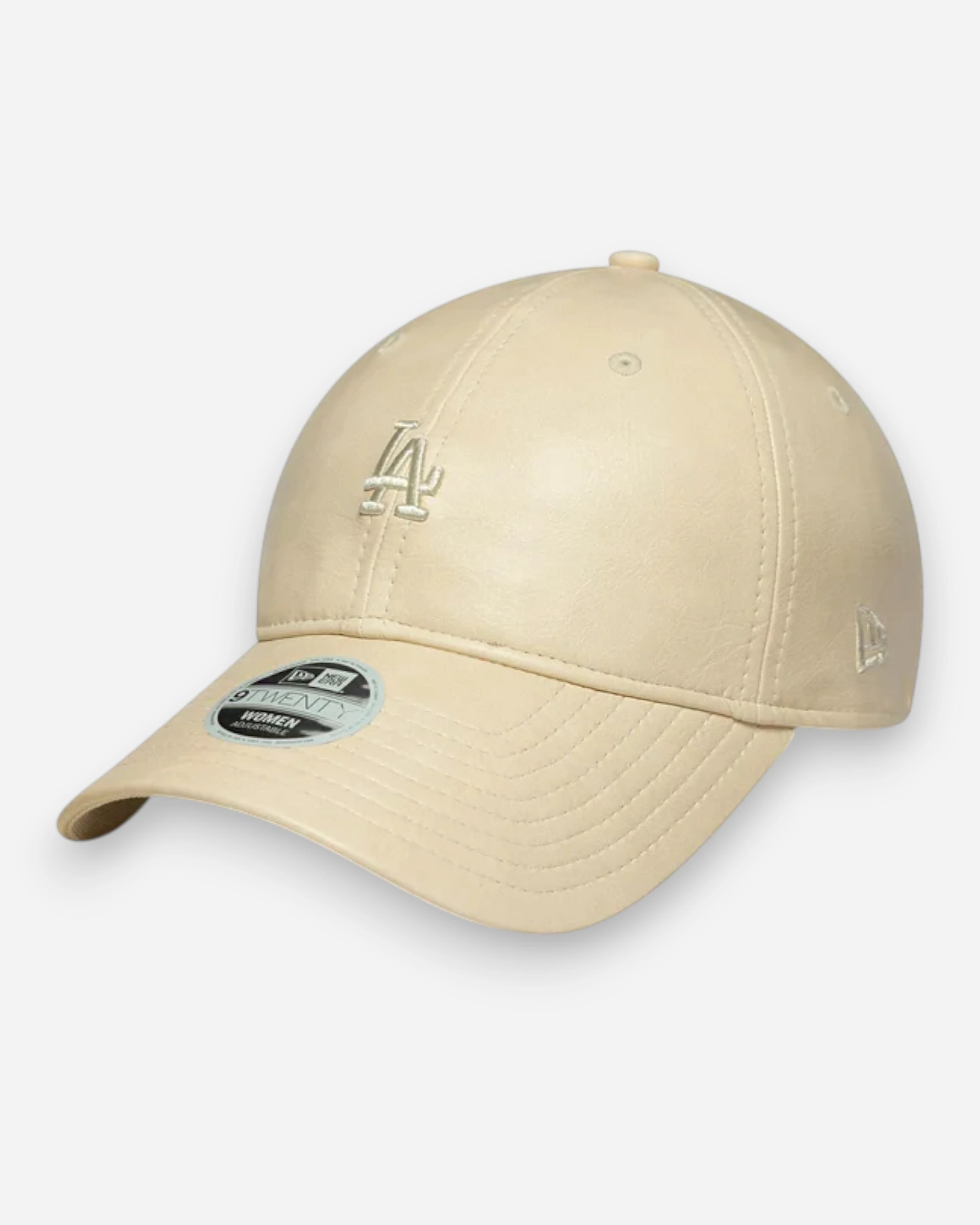 9TWENTY Womens MLB Los Angeles Dodgers Tonal PU Cream