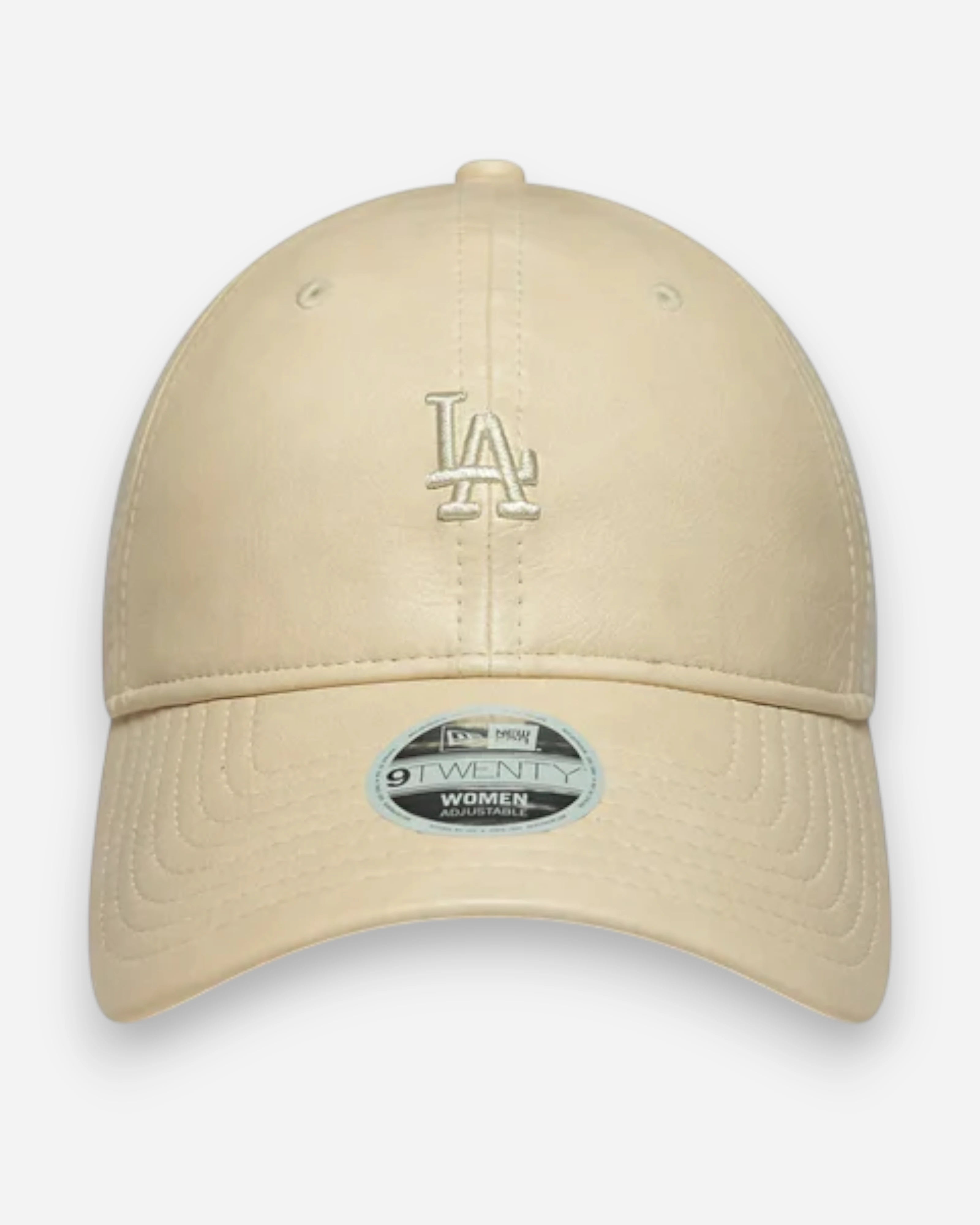 9TWENTY Womens MLB Los Angeles Dodgers Tonal PU Cream
