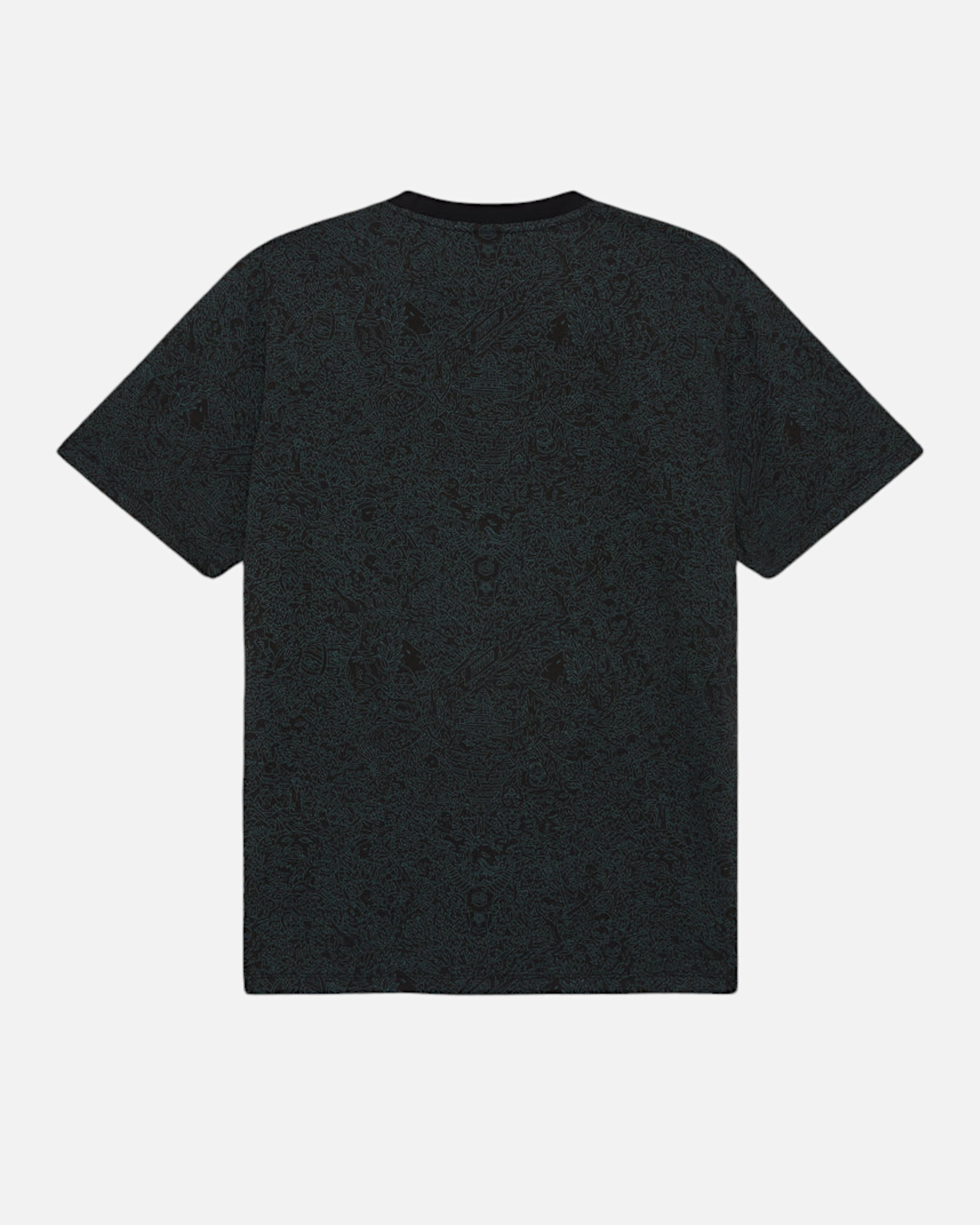 Dolly Noire Inferno Pattern Tee Black