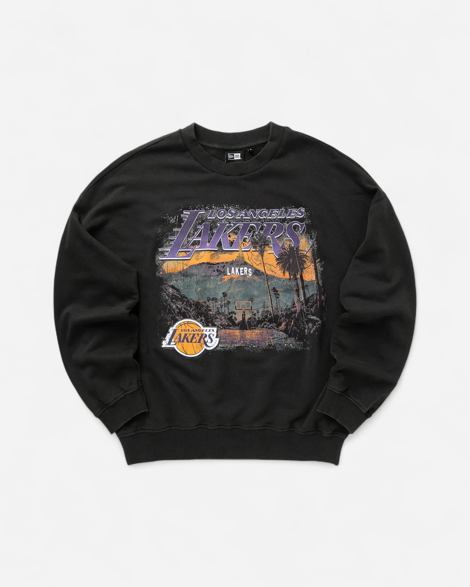 Oversized LA Lakers NBA Washed Graphic Sweatshirt