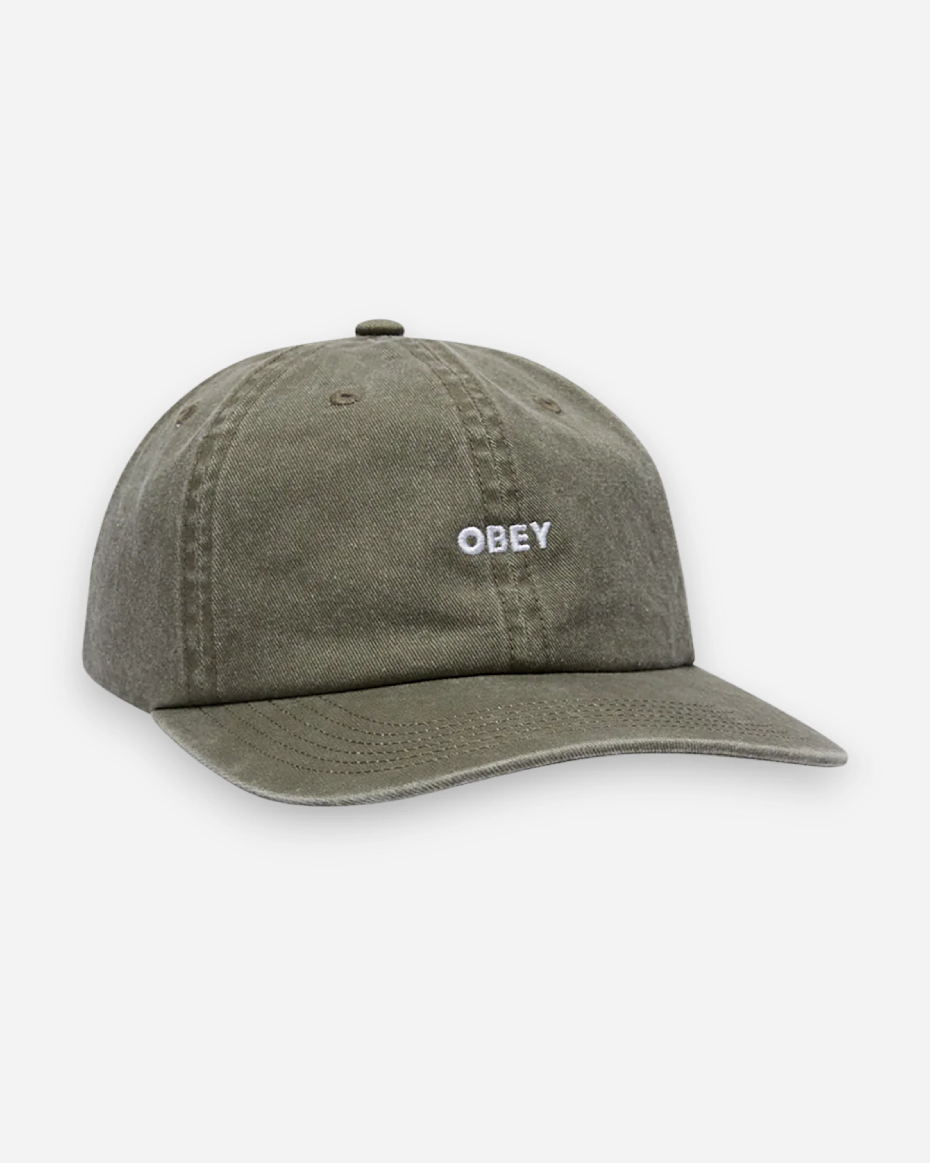 Pigment Bold 6 Panel Strapback Olive