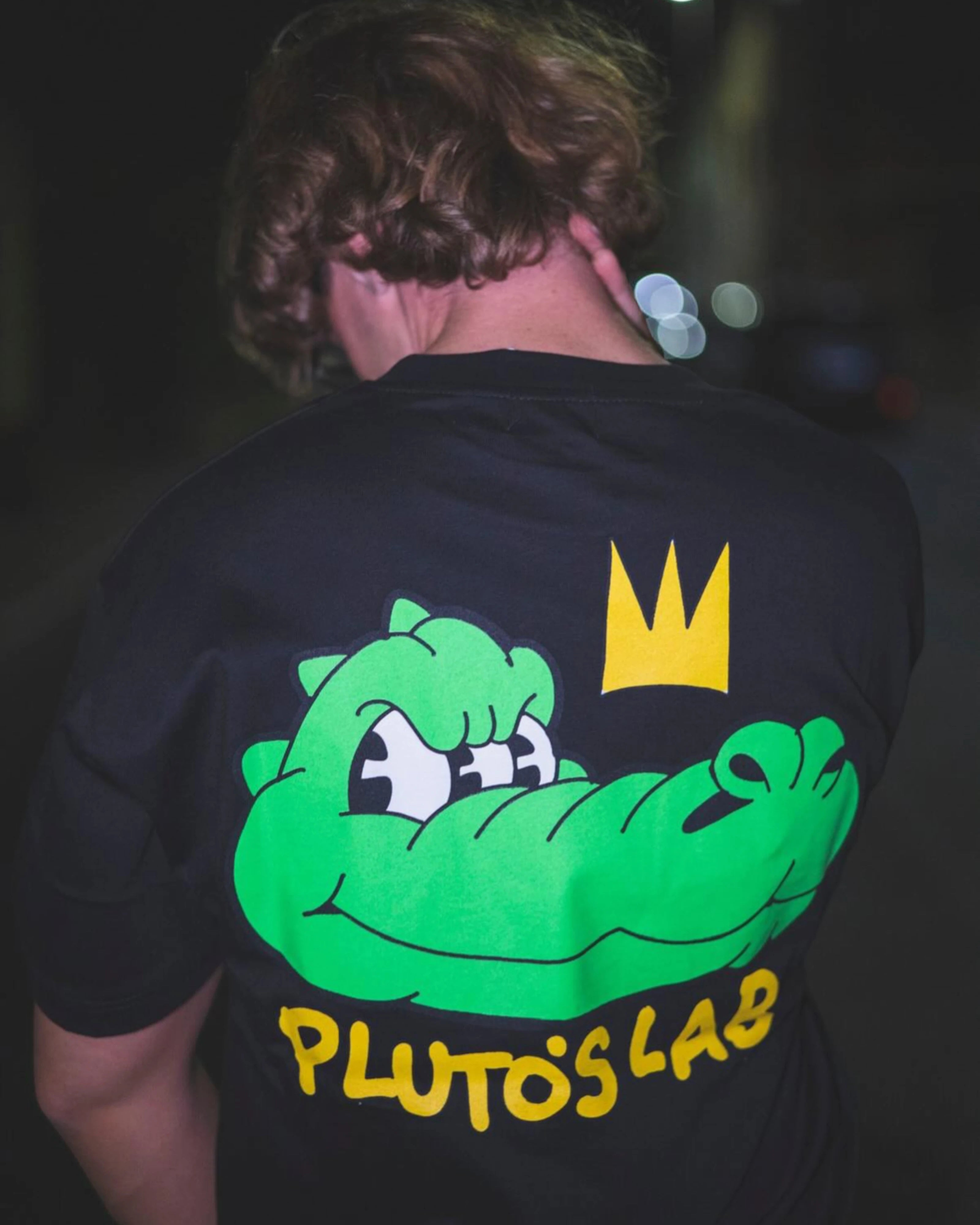 Pluto's Lab Crocodile's King T-shirt Black