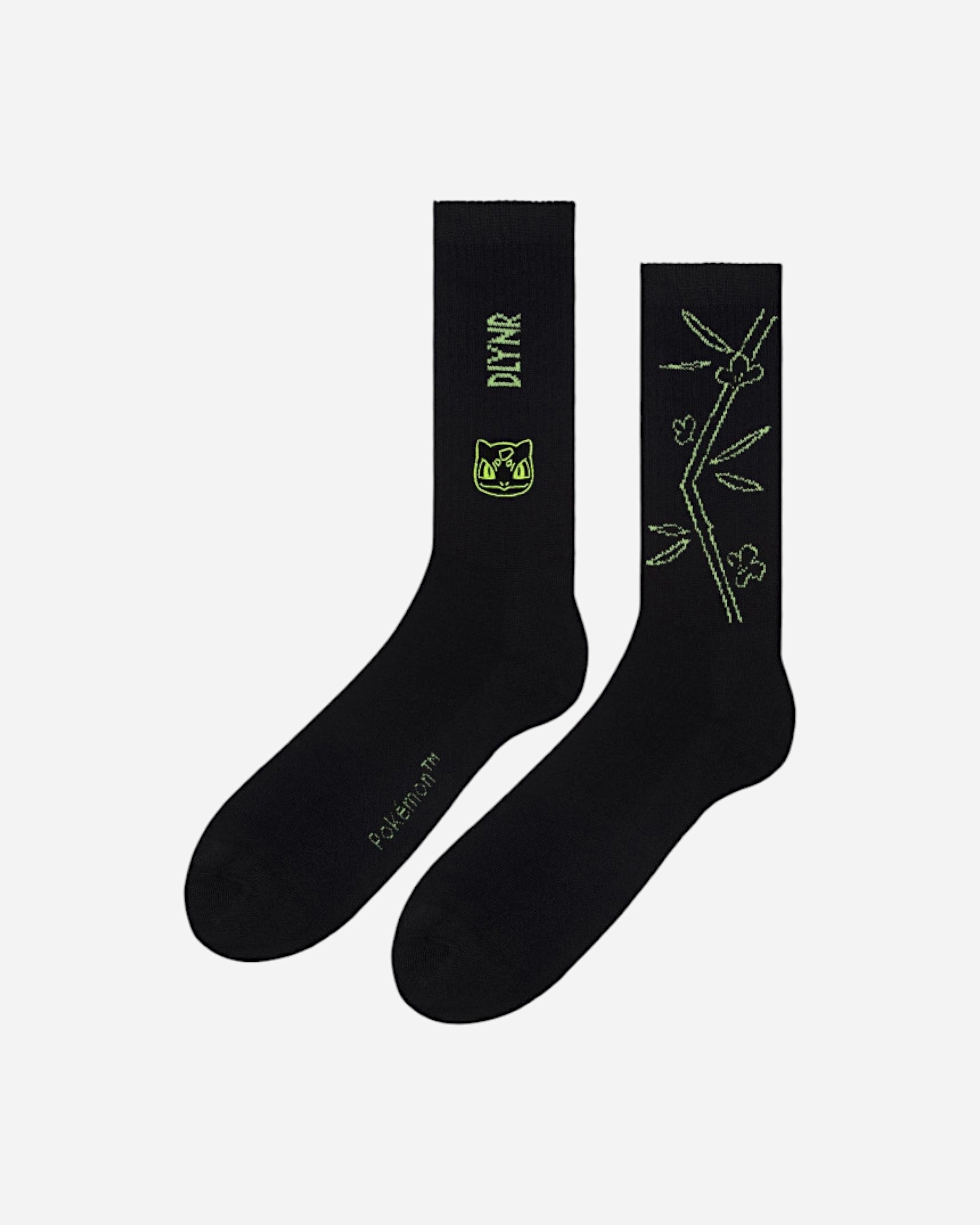 DollyNoire x Pokémon Bulbasaur Socks Black