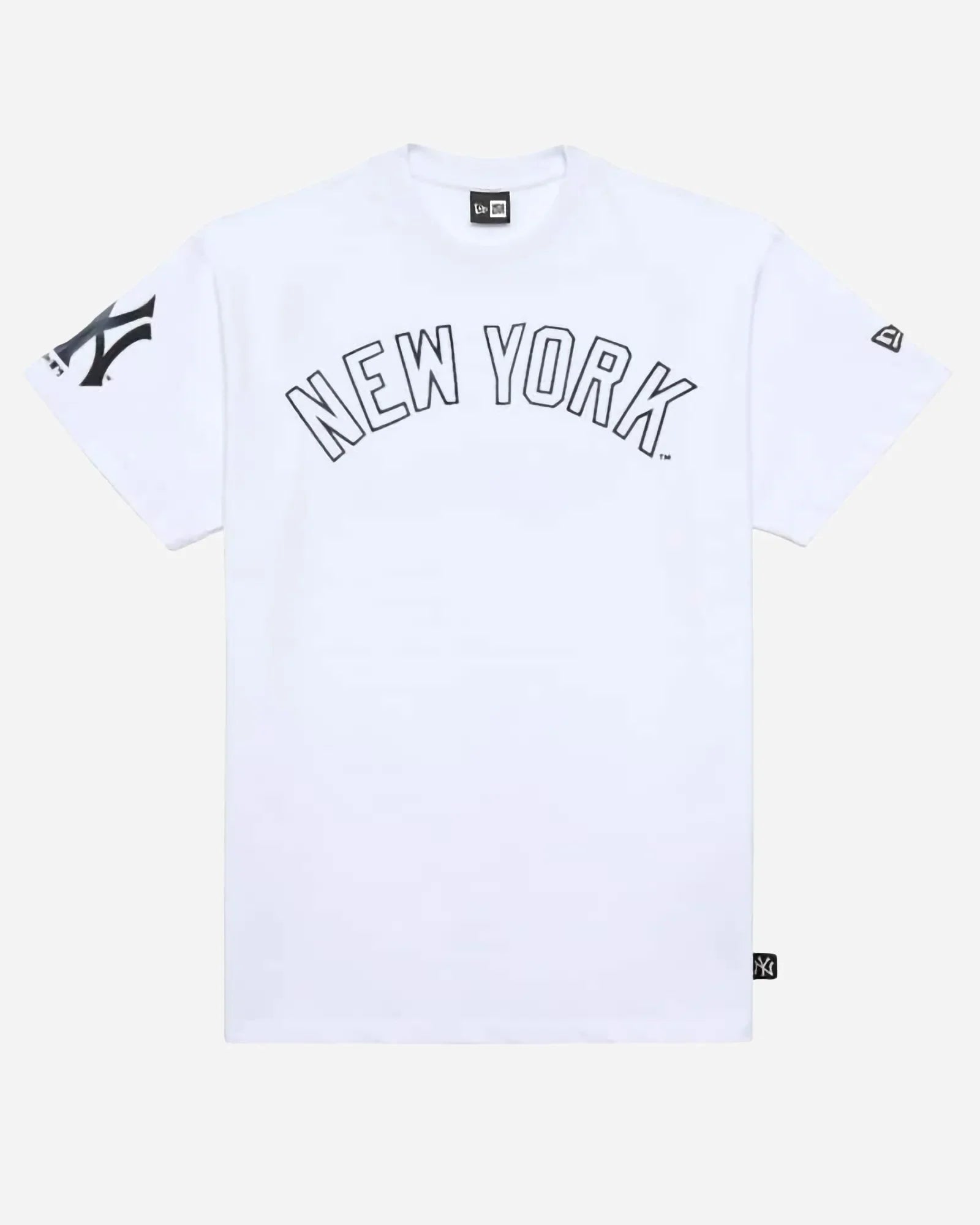 New Era Mlb Washed Pack Ny Yankees Wordmark T-shirt White