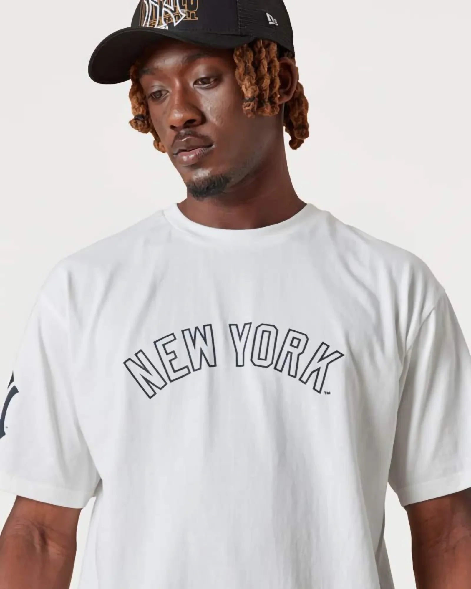 New Era Mlb Washed Pack Ny Yankees Wordmark T-shirt White