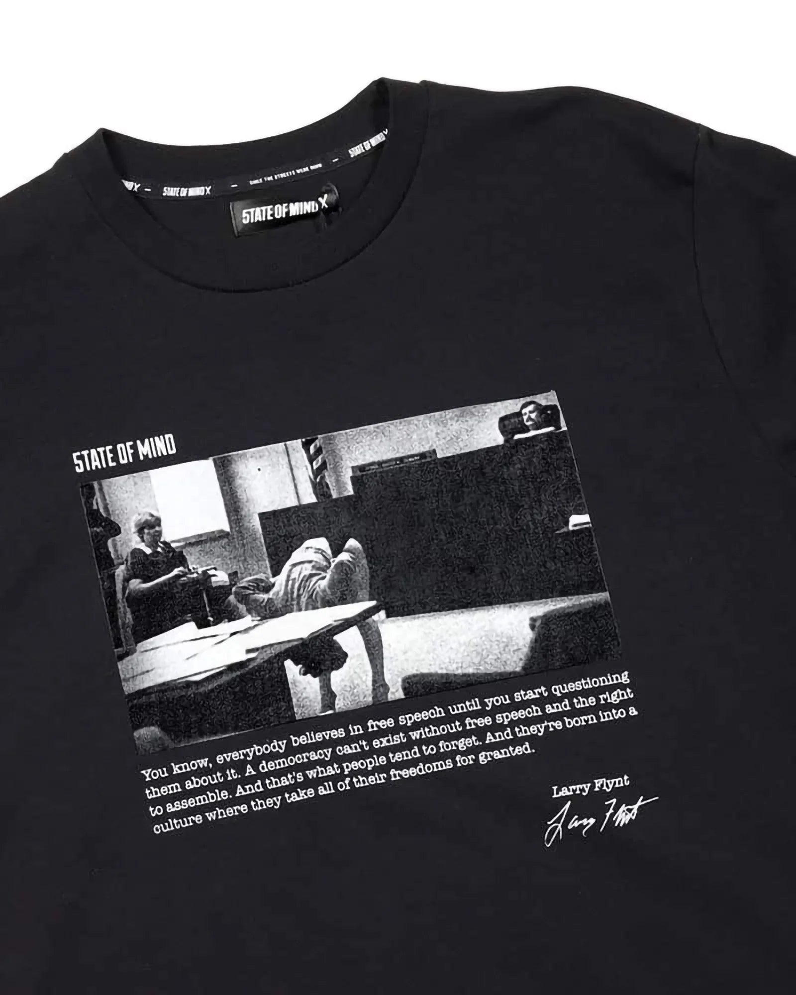 5tate Of Mind - Larry Flynt Tee Black