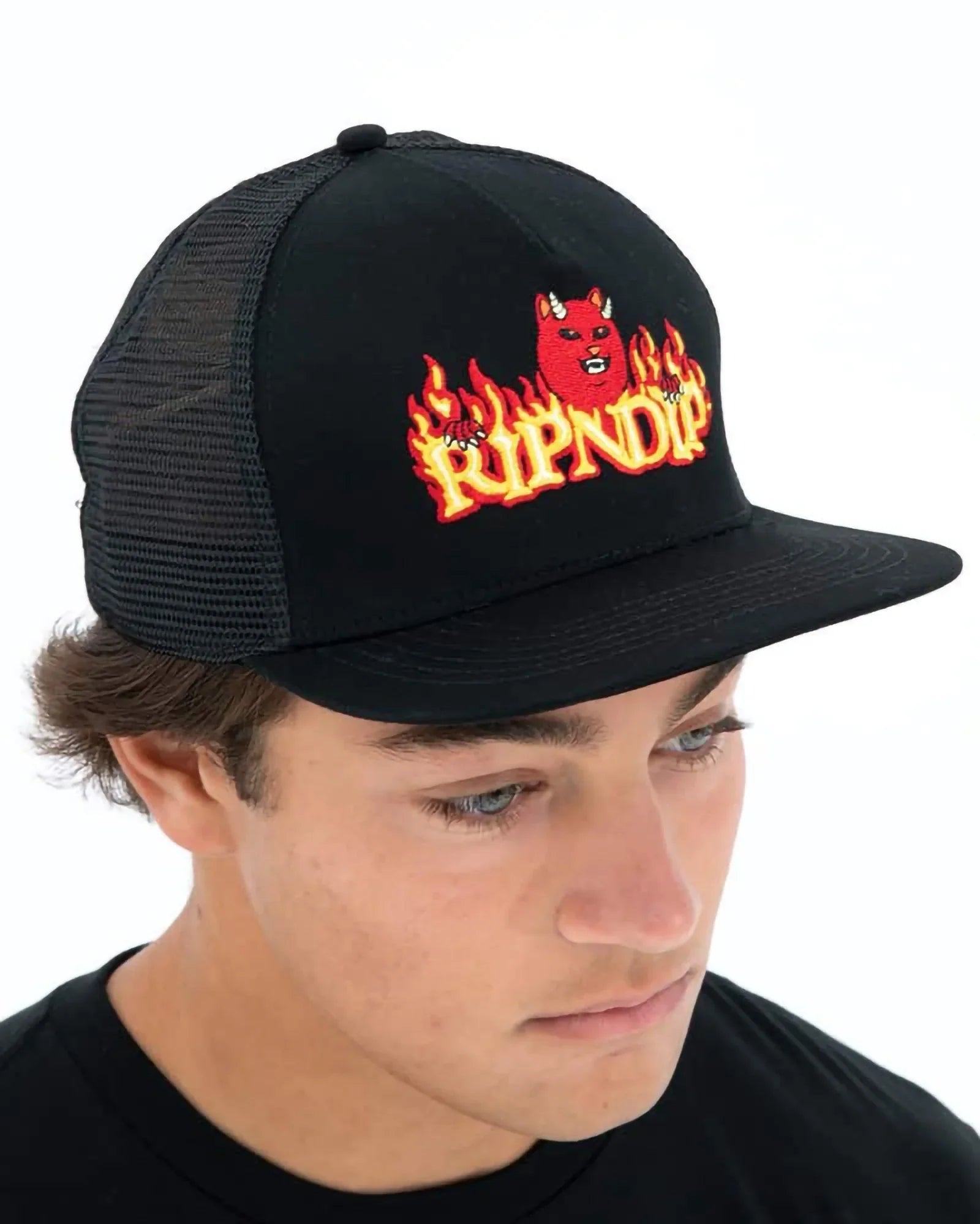 Ripndip Devils Work Trucker Hat Black