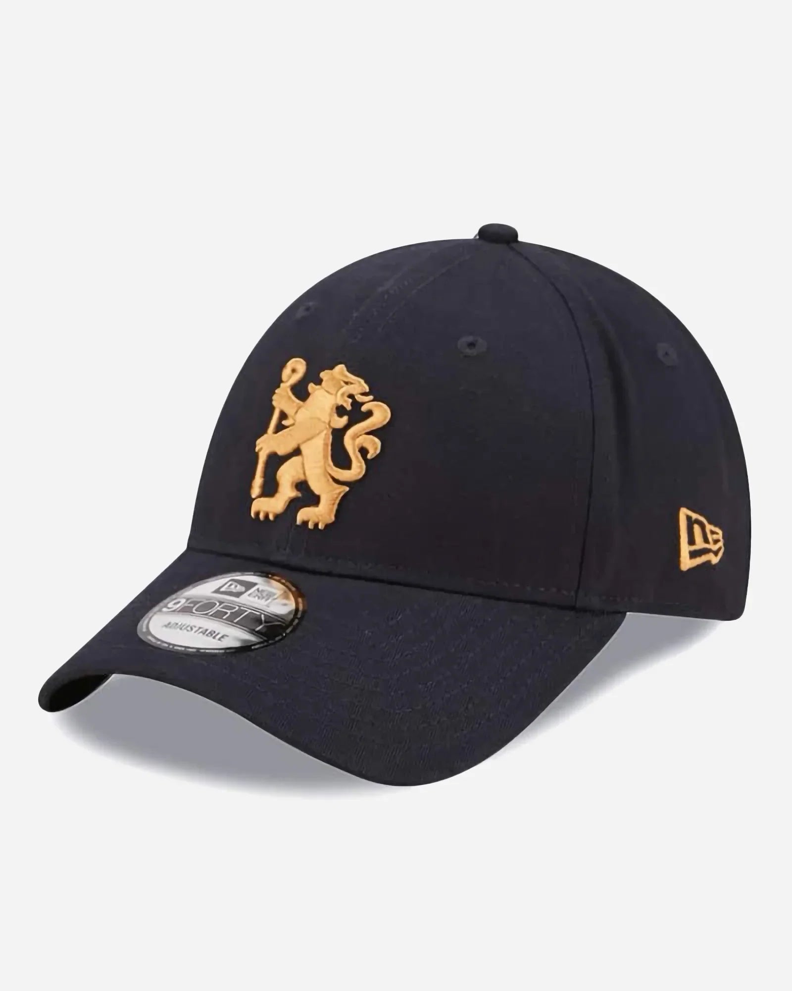 New Era 9forty Chelsea Brushed Cotton Navy Gold