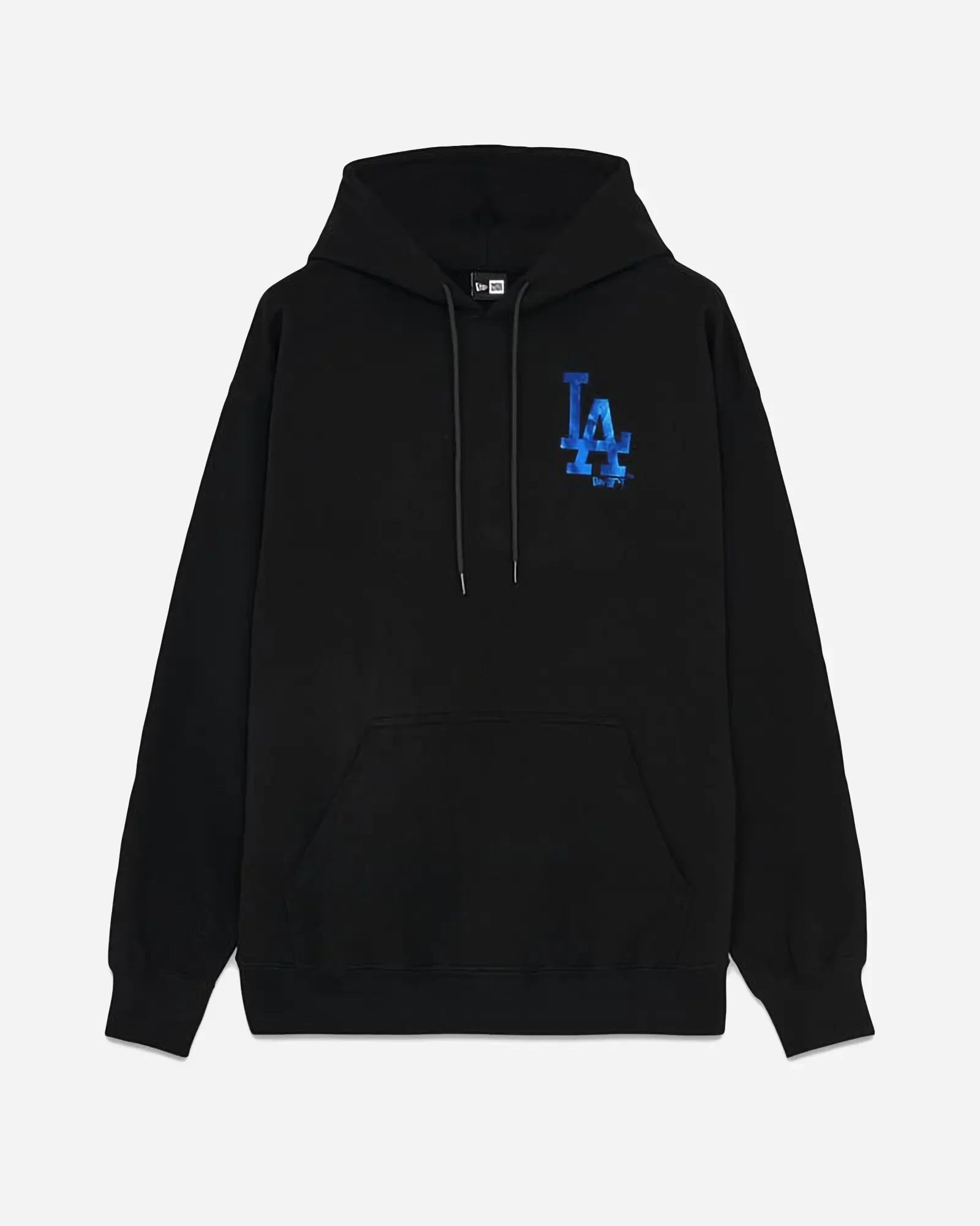 New Era Mlb Los Angeles Dodgers Foil Print Hoodie Black Blue