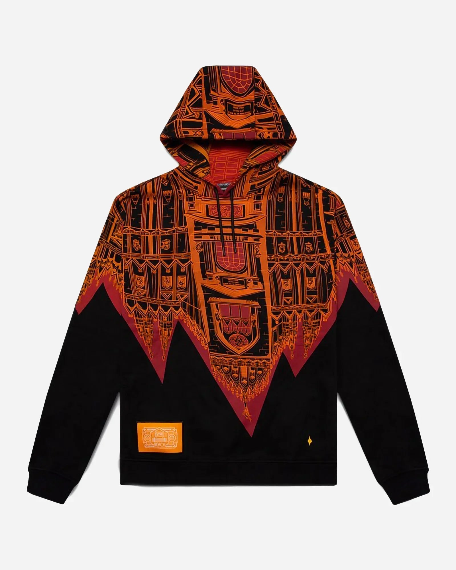 Dolly Noire Bench Duomo Rovesciato Hoodie Black Orange