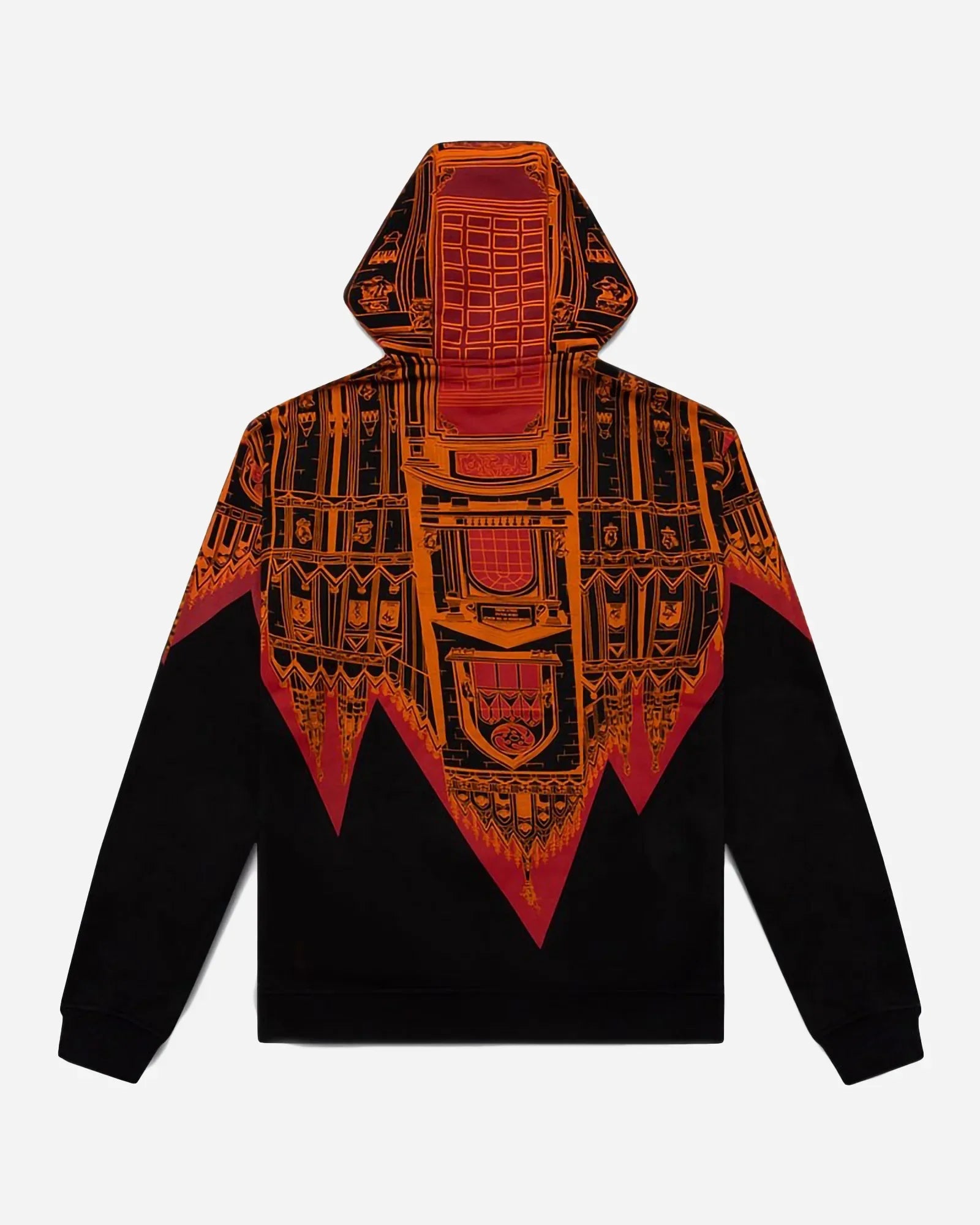 Dolly Noire Bench Duomo Rovesciato Hoodie Black Orange