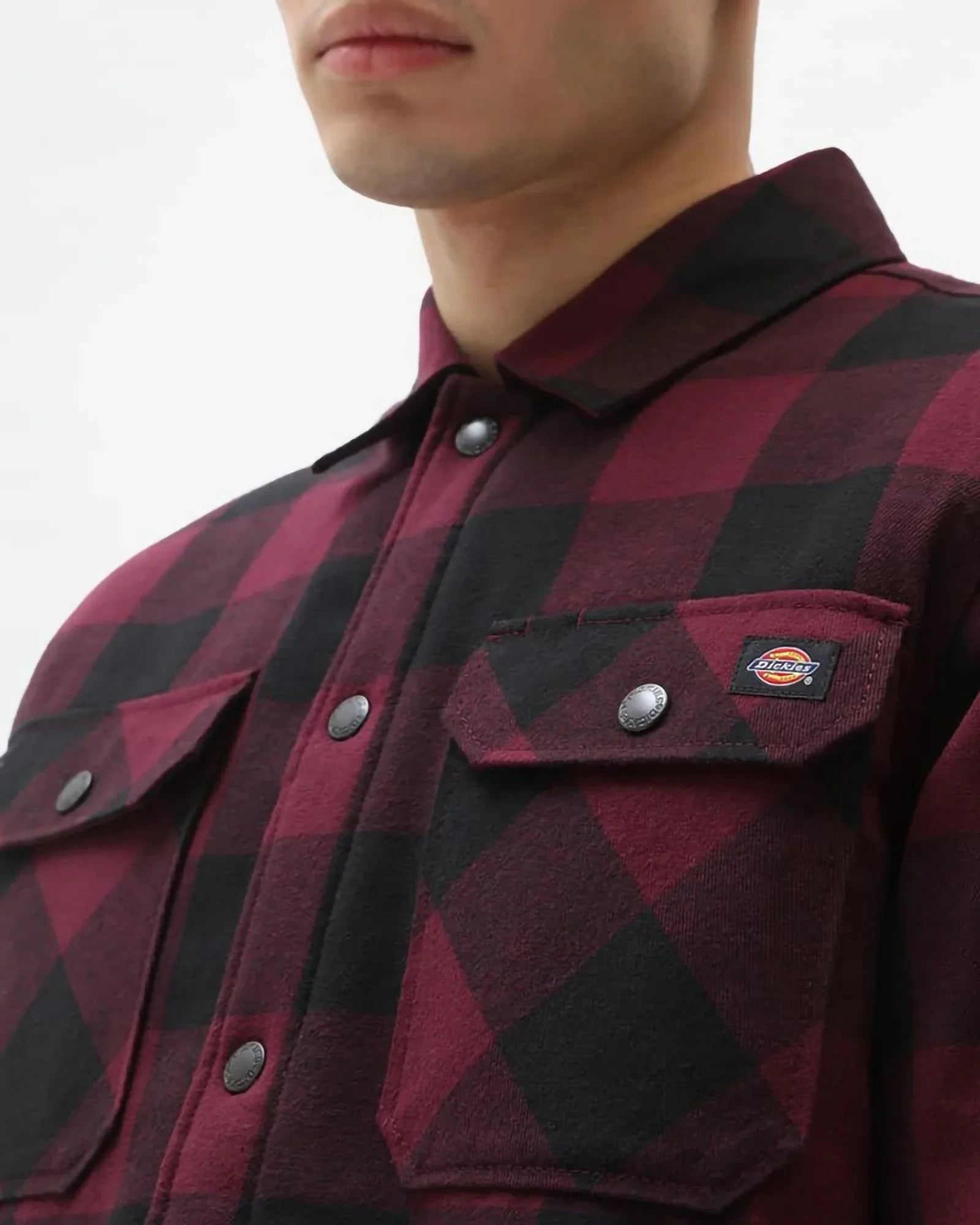 Dickies - Camicia Sacramento Fleece Maroon