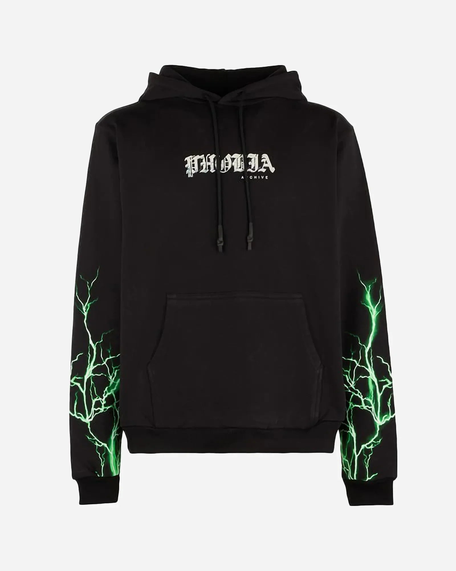 Phobia Green Lightning Black Tee