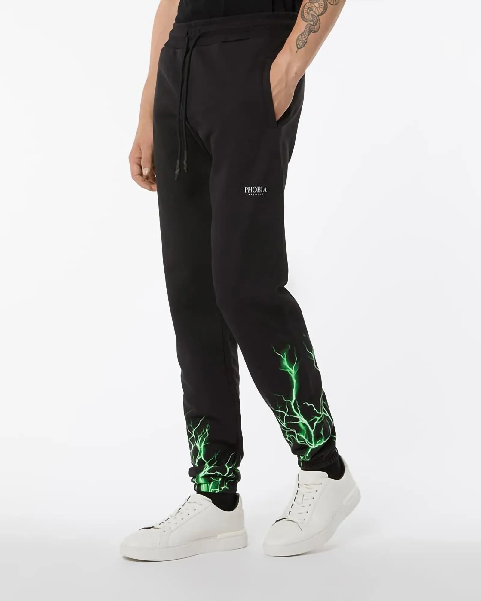 Phobia Green Lightning Black Pants