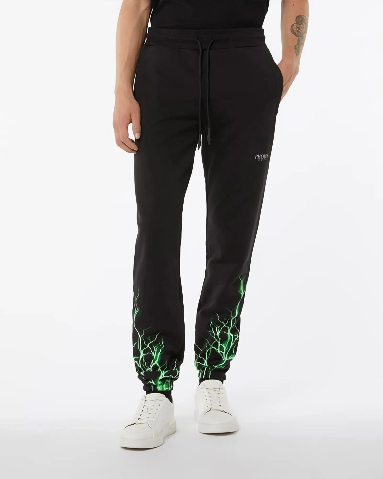 Phobia Green Lightning Black Pants