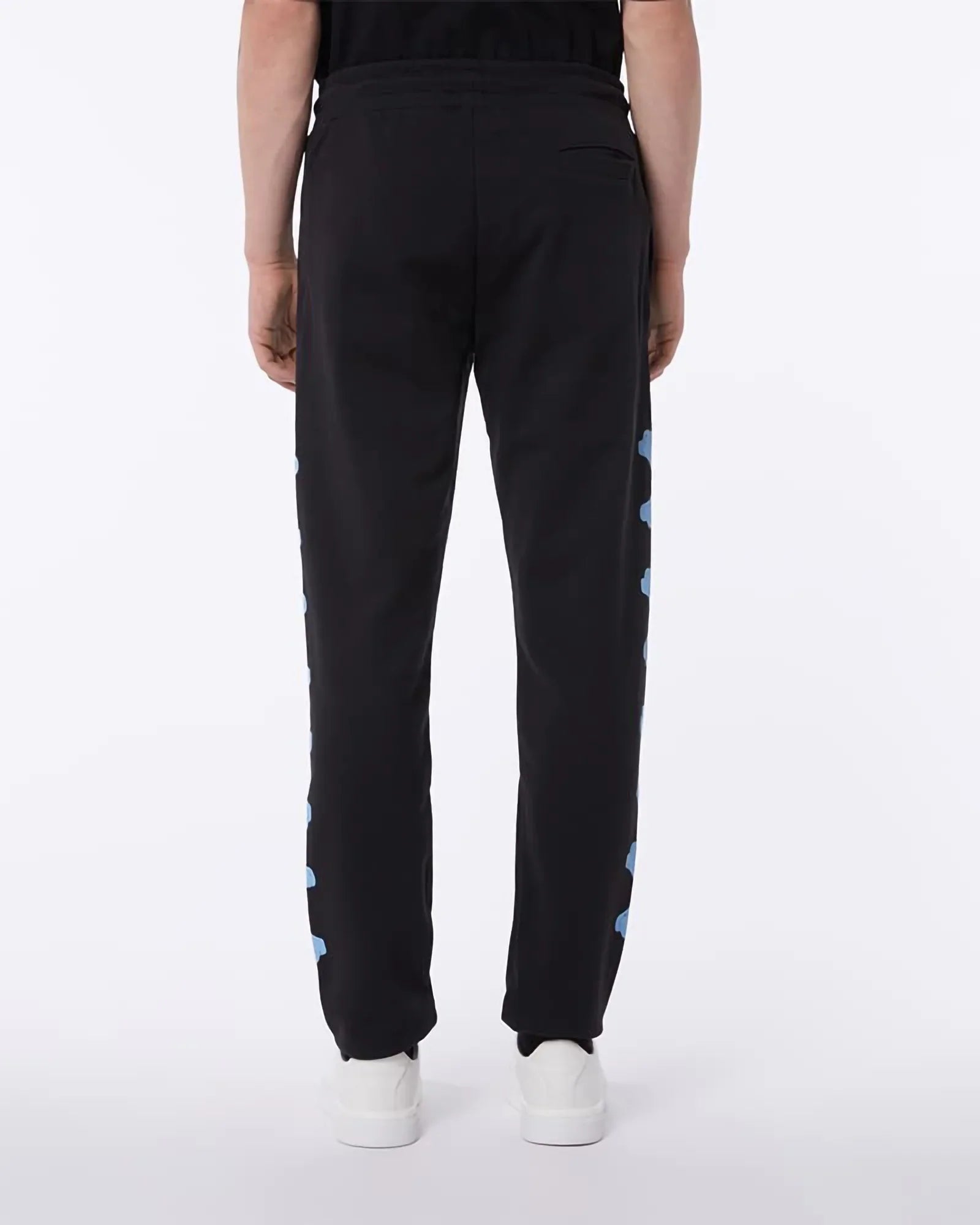 Phobia Light Blue Cross Bones Black Pants