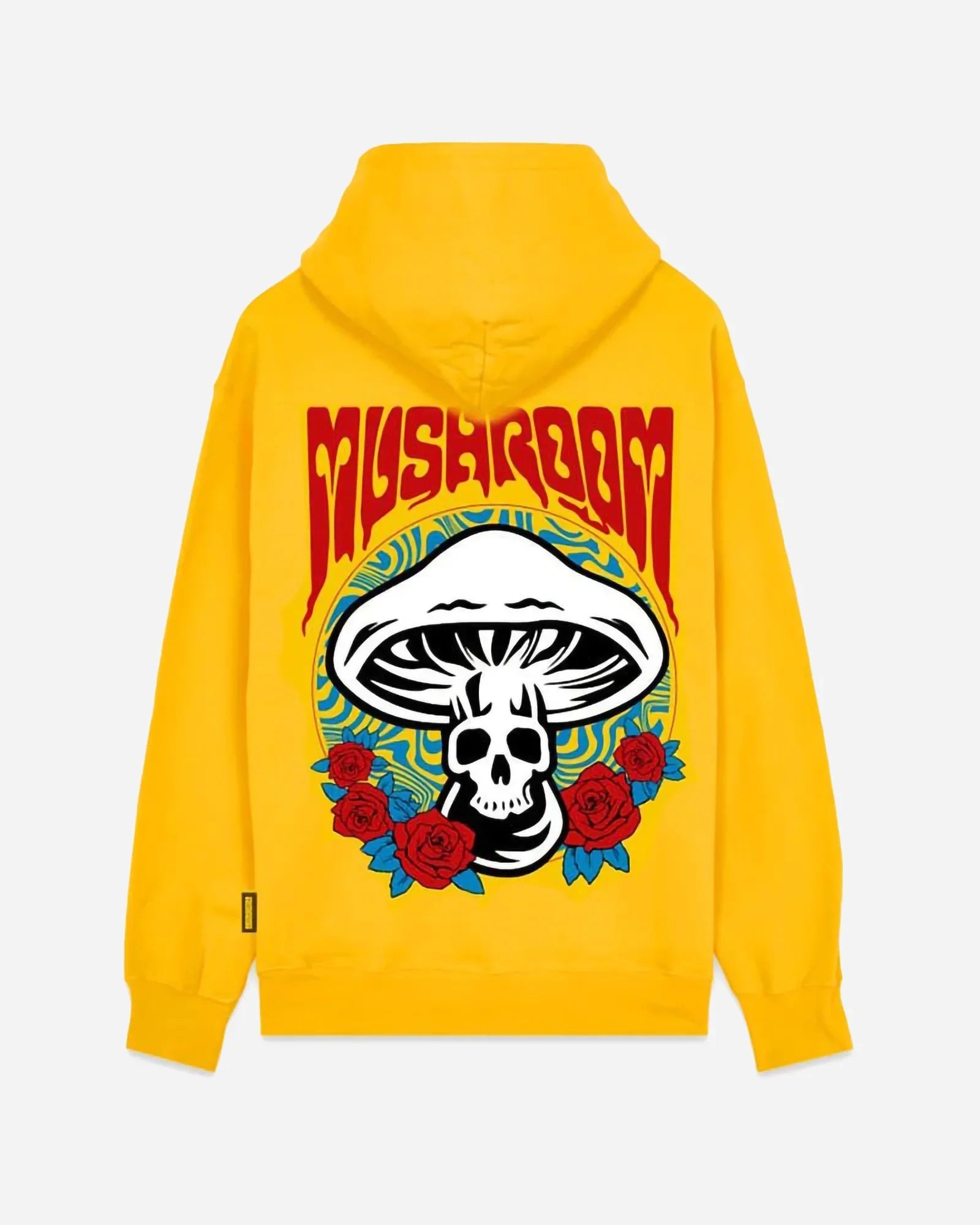 Mushroom Long Improper Way Hoodie Yellow