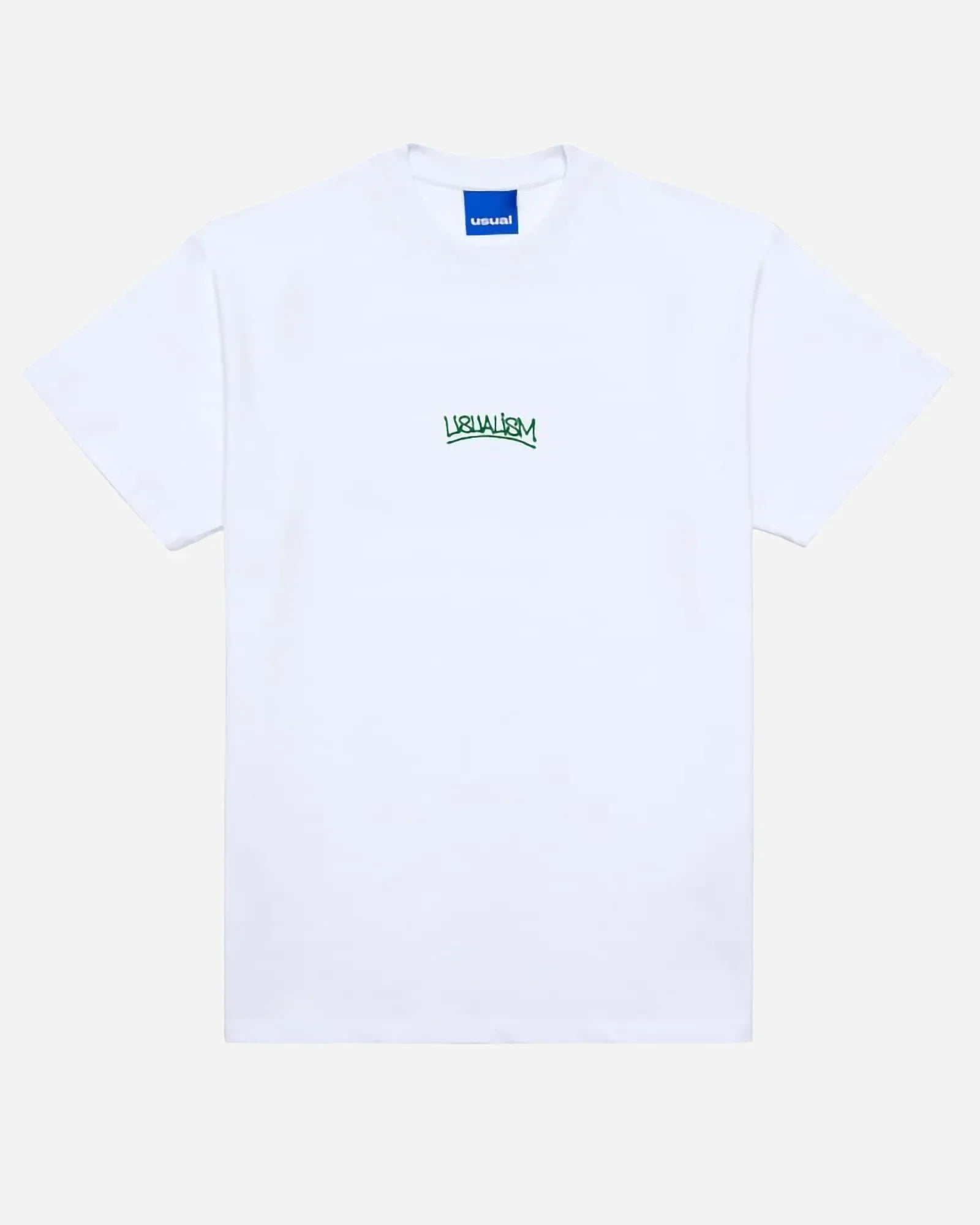 Usual Usualism Embroidery T-shirt White