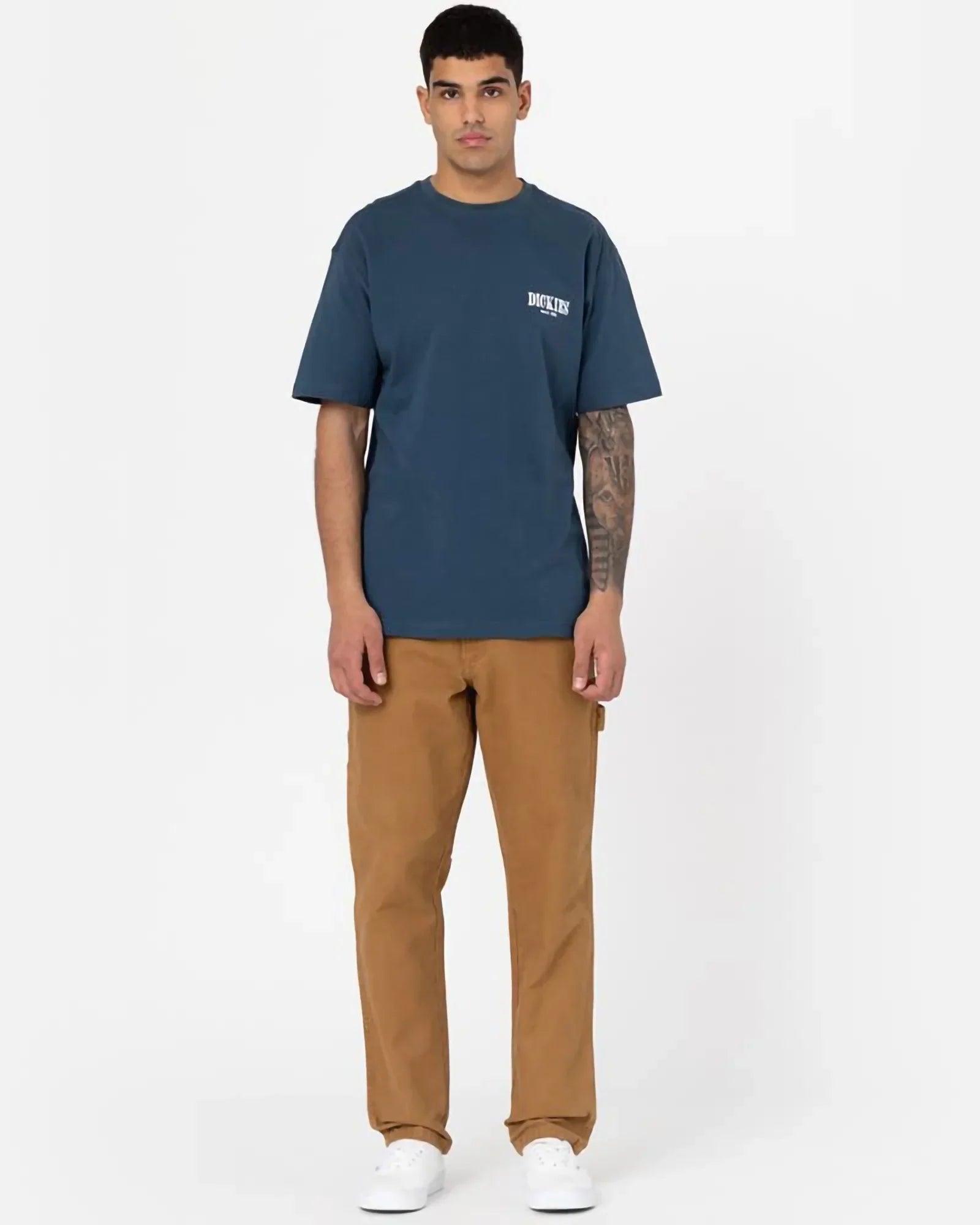 Dickies - Pantaloni Dc Carpenter Stone Wash Brown