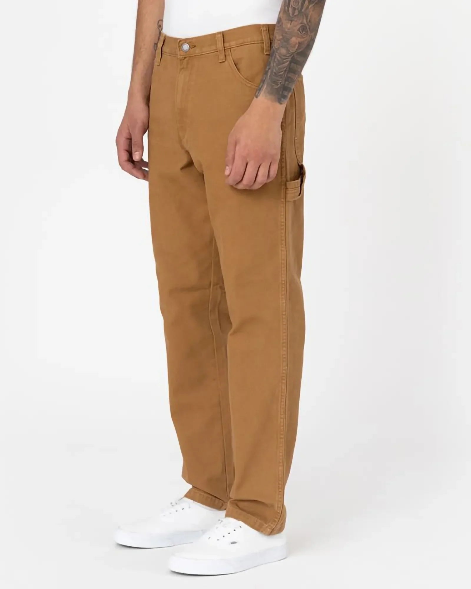 Dickies - Pantaloni Dc Carpenter Stone Wash Brown