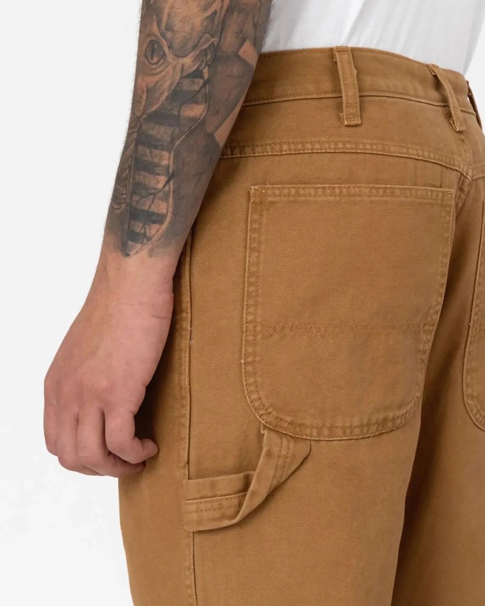 Dickies - Pantaloni Dc Carpenter Stone Wash Brown