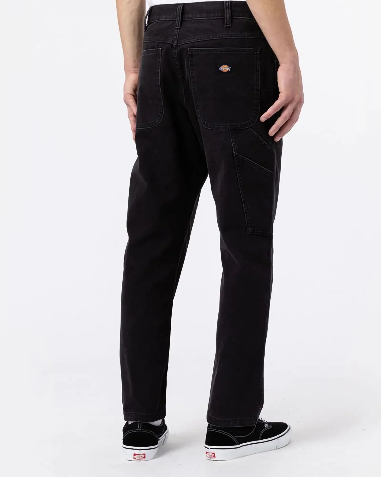 Dickies - Pantaloni Dc Carpenter Stone Wash Black