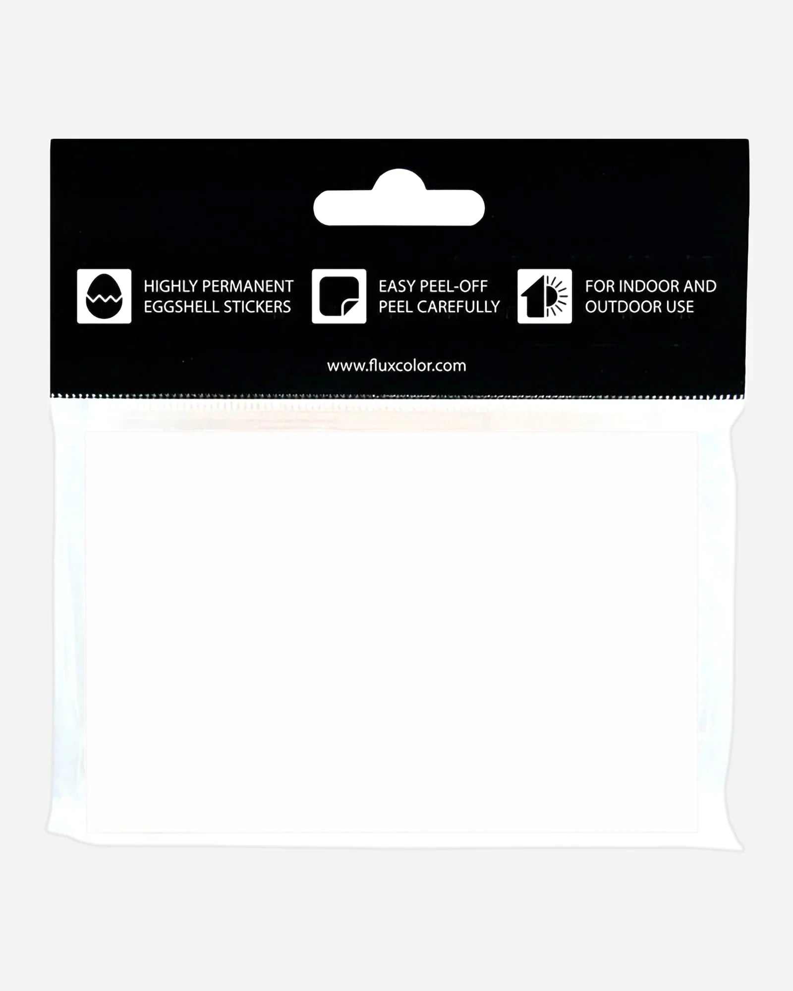 Flux Eggshell Sticker 50pz Black