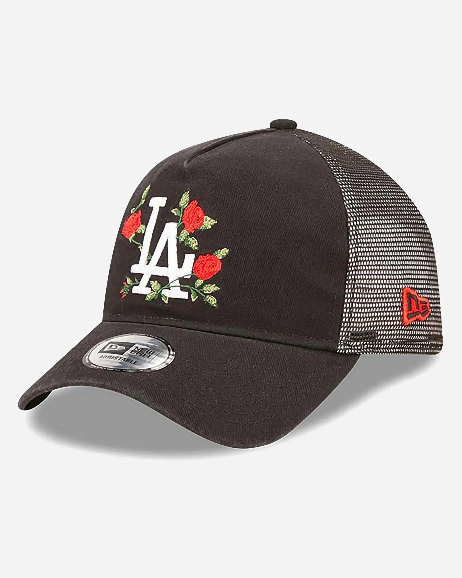 New Era Trucker Los Angeles Dodgers Flower Black