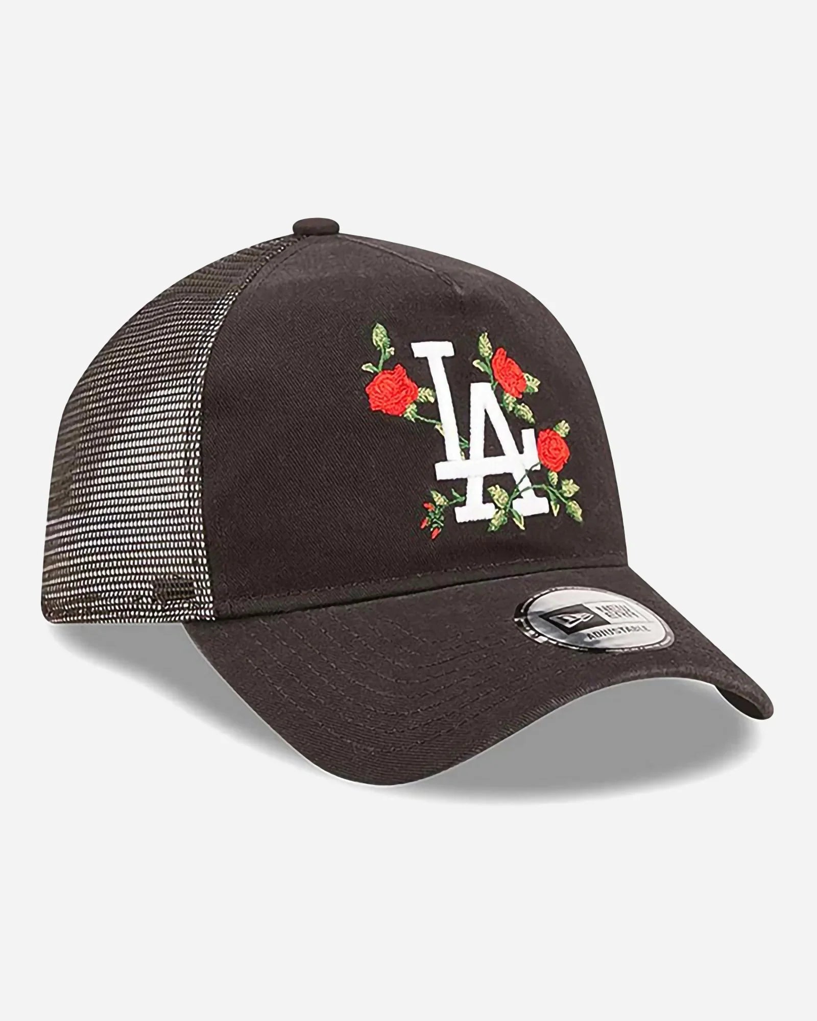 New Era Trucker Los Angeles Dodgers Flower Black