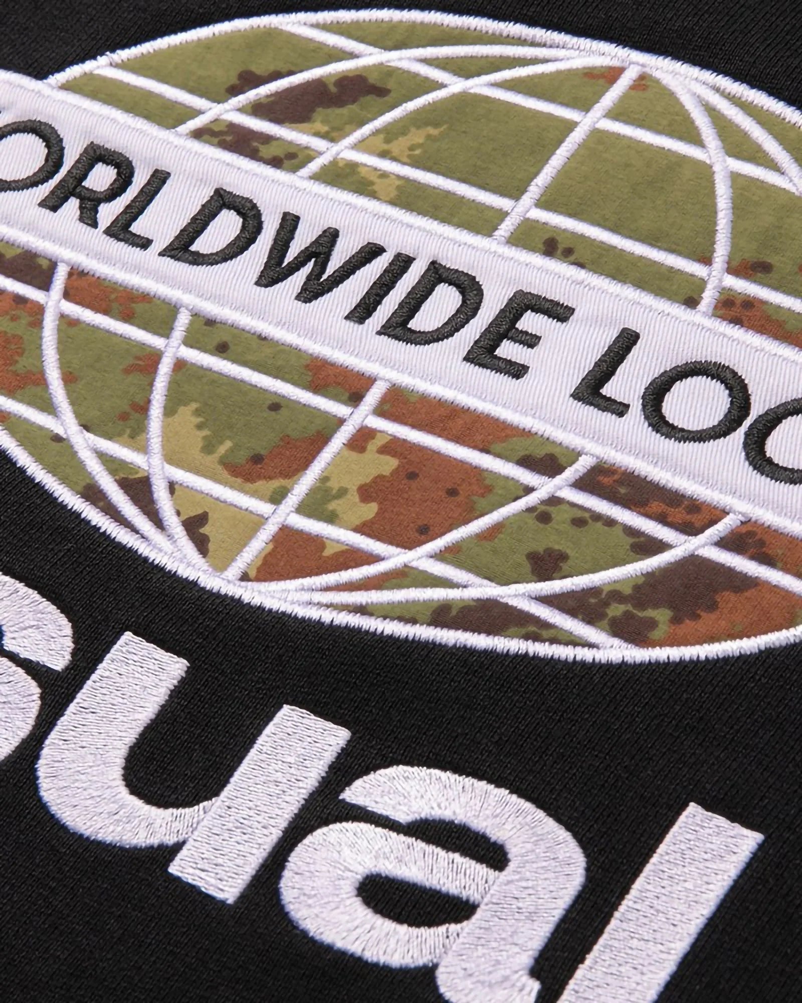 Usual Worldwide Locals Crewneck Camo Black