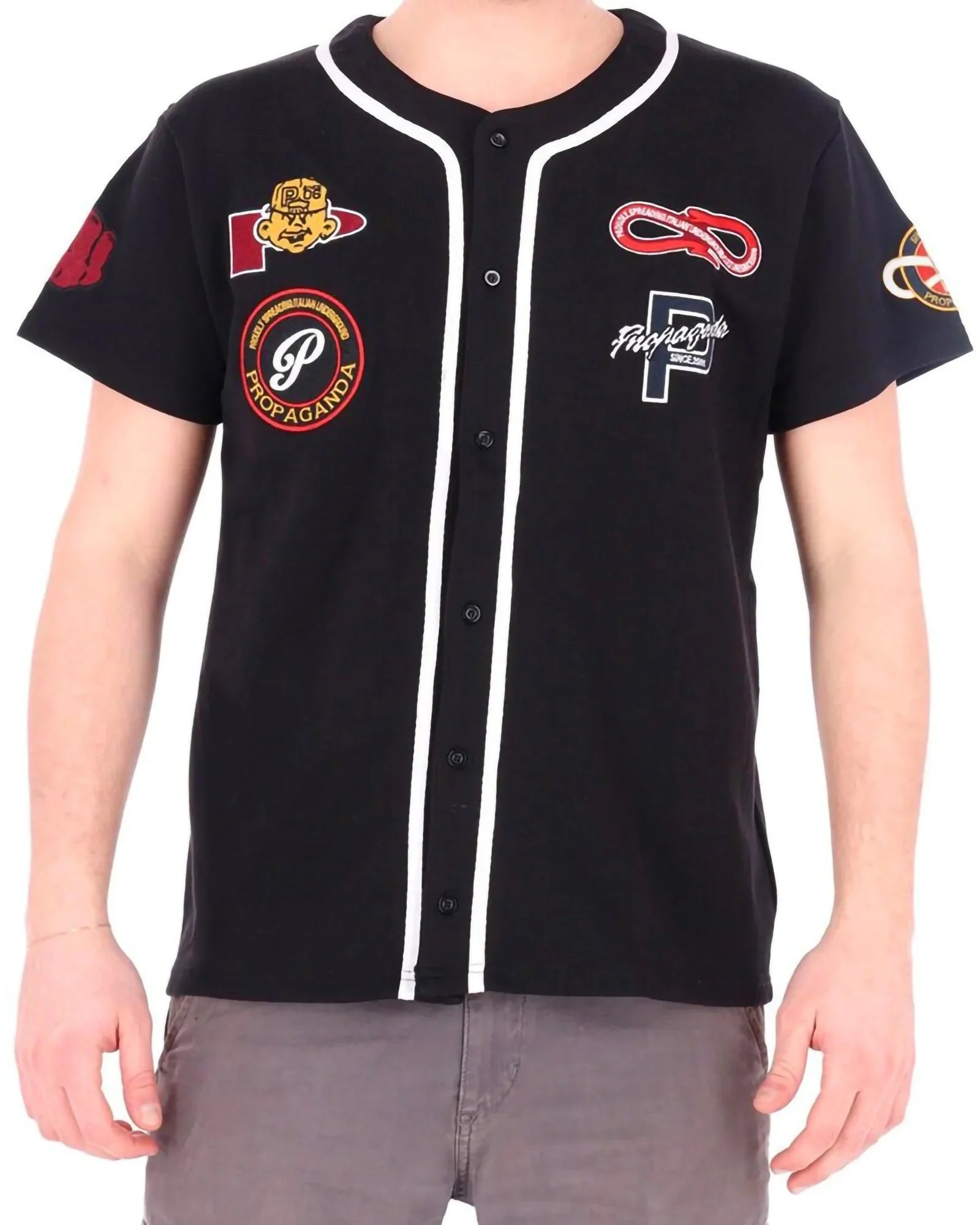 Propaganda Baseball Jersey Patch Black