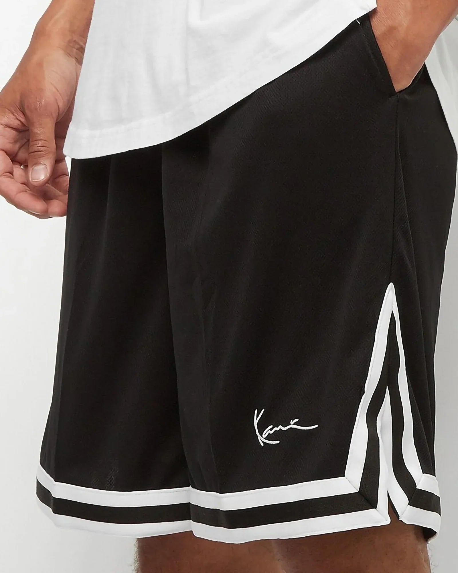 Karl Kani Kk Signature Mesh Shorts Black / White