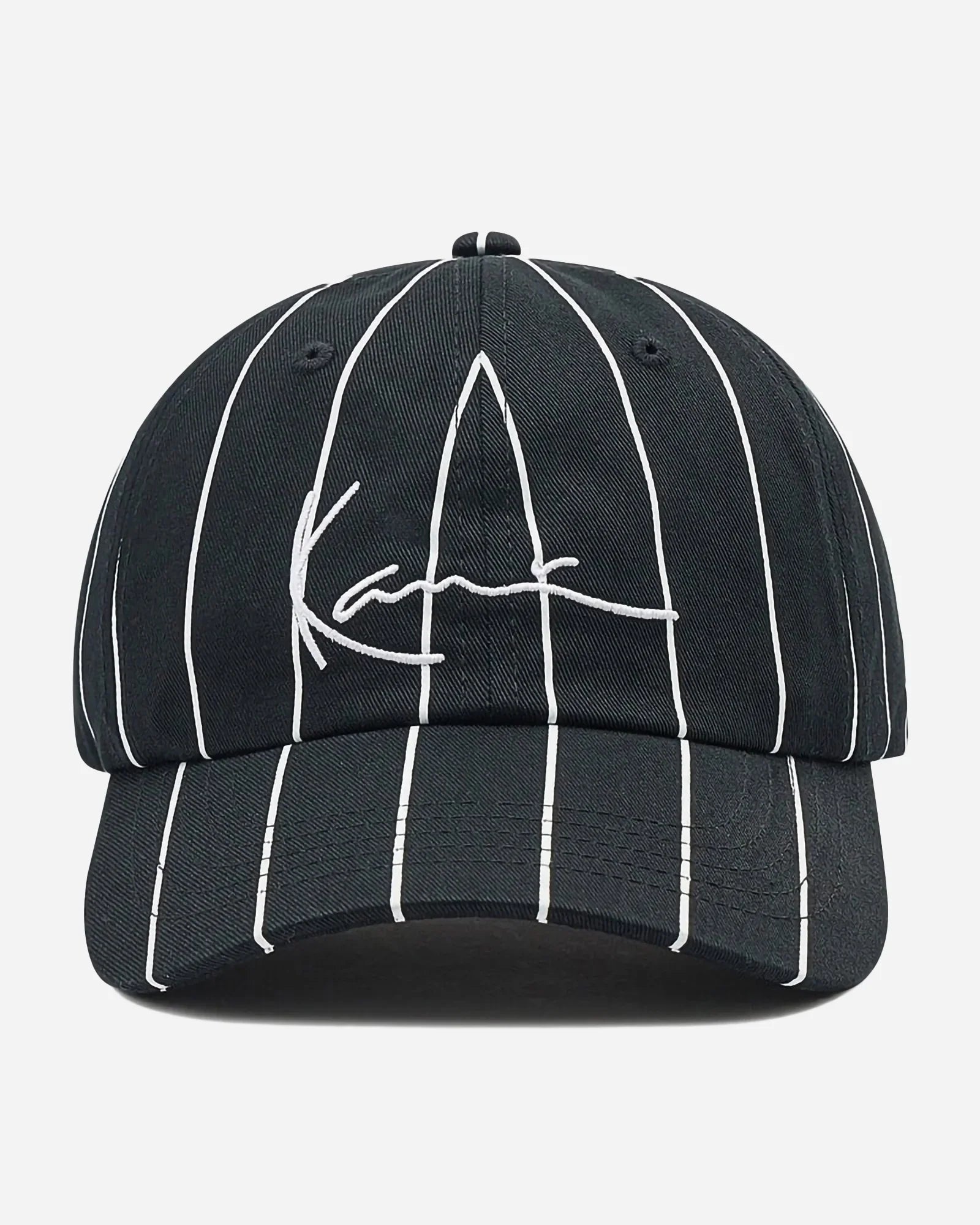 Karl Kani Kk Signature Pinstripe Cap Black / White