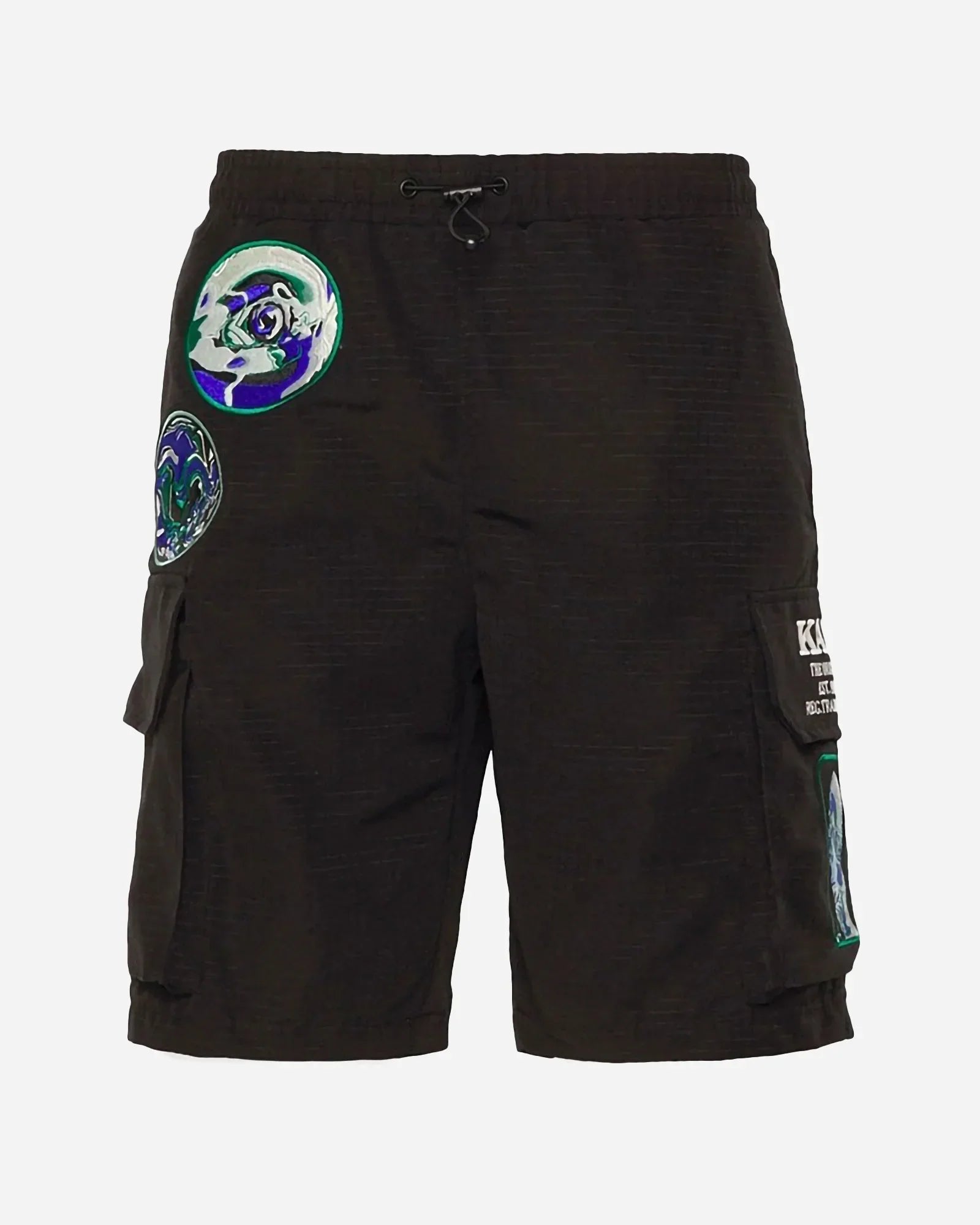 Karl Kani Kk Retro Patched Track Shorts Black