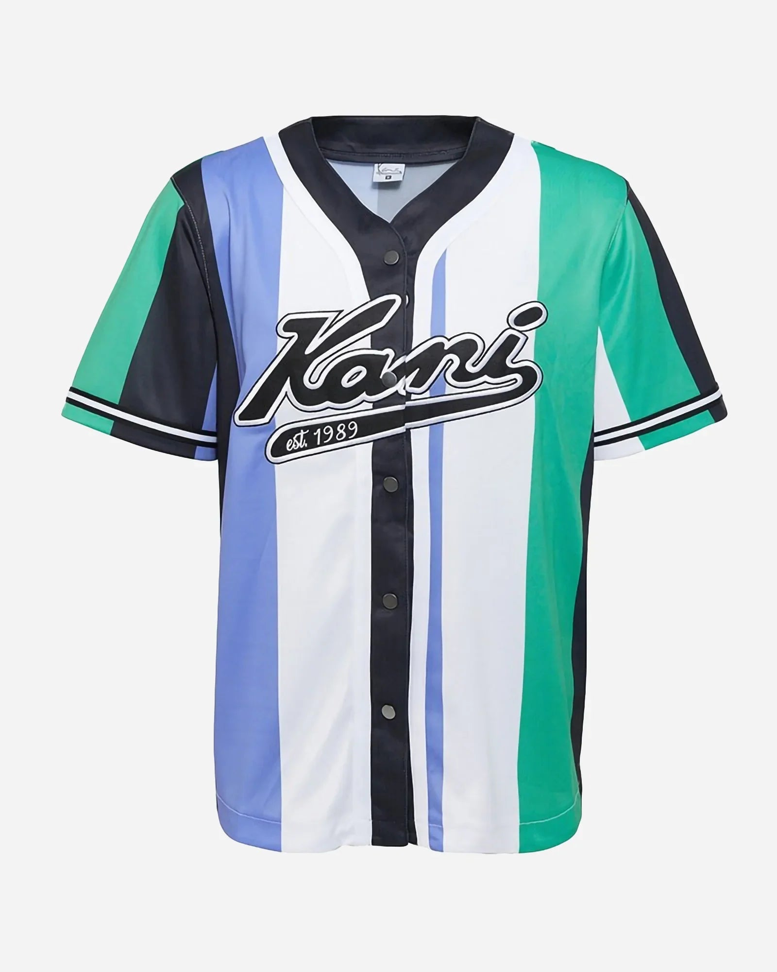 Karl Kani Kk Serif Varsity Striped Baseball Shirt Baseball Shirt