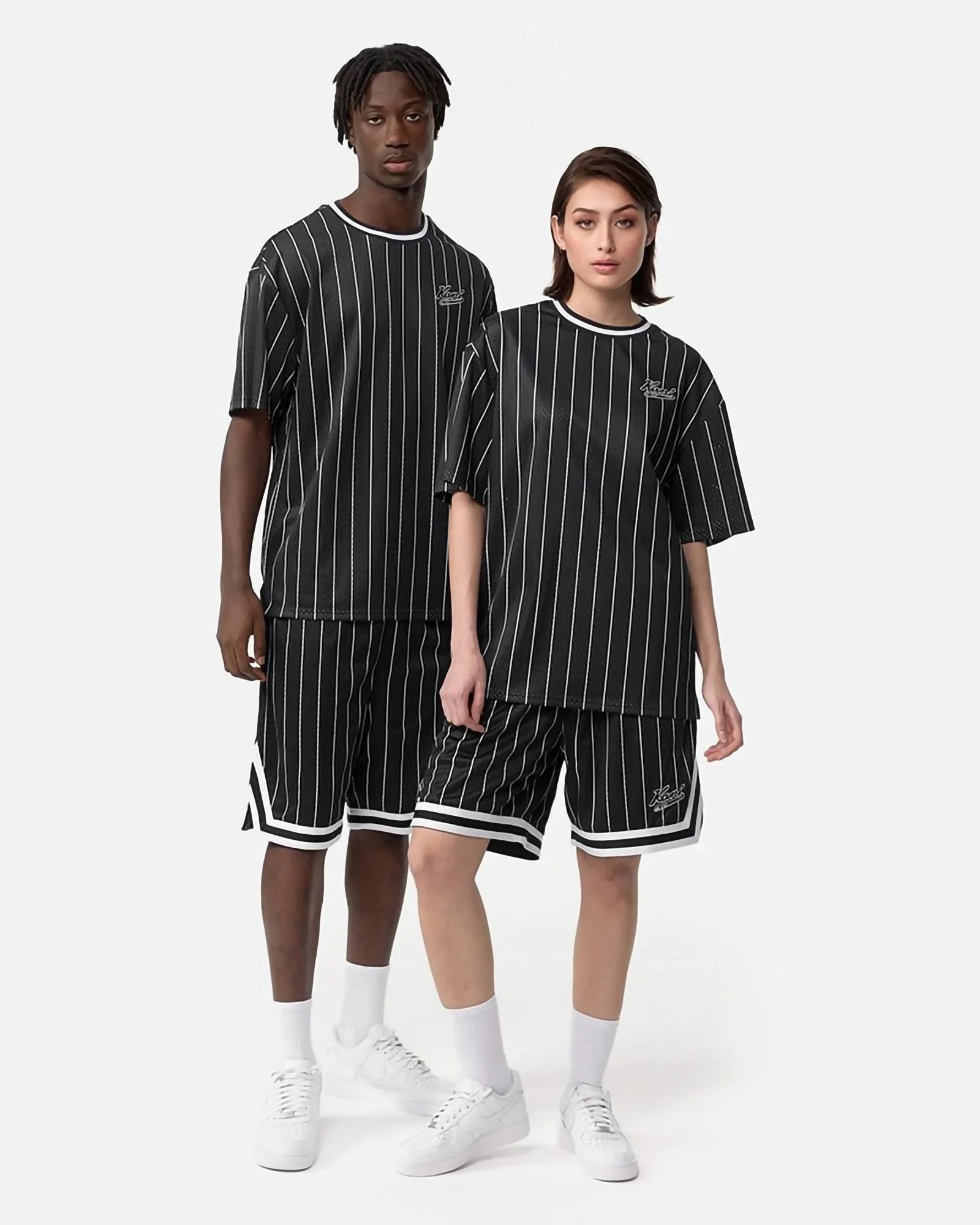 Karl Kani Kk Serif Varsity Striped Baseball Shirt Baseball Shirt