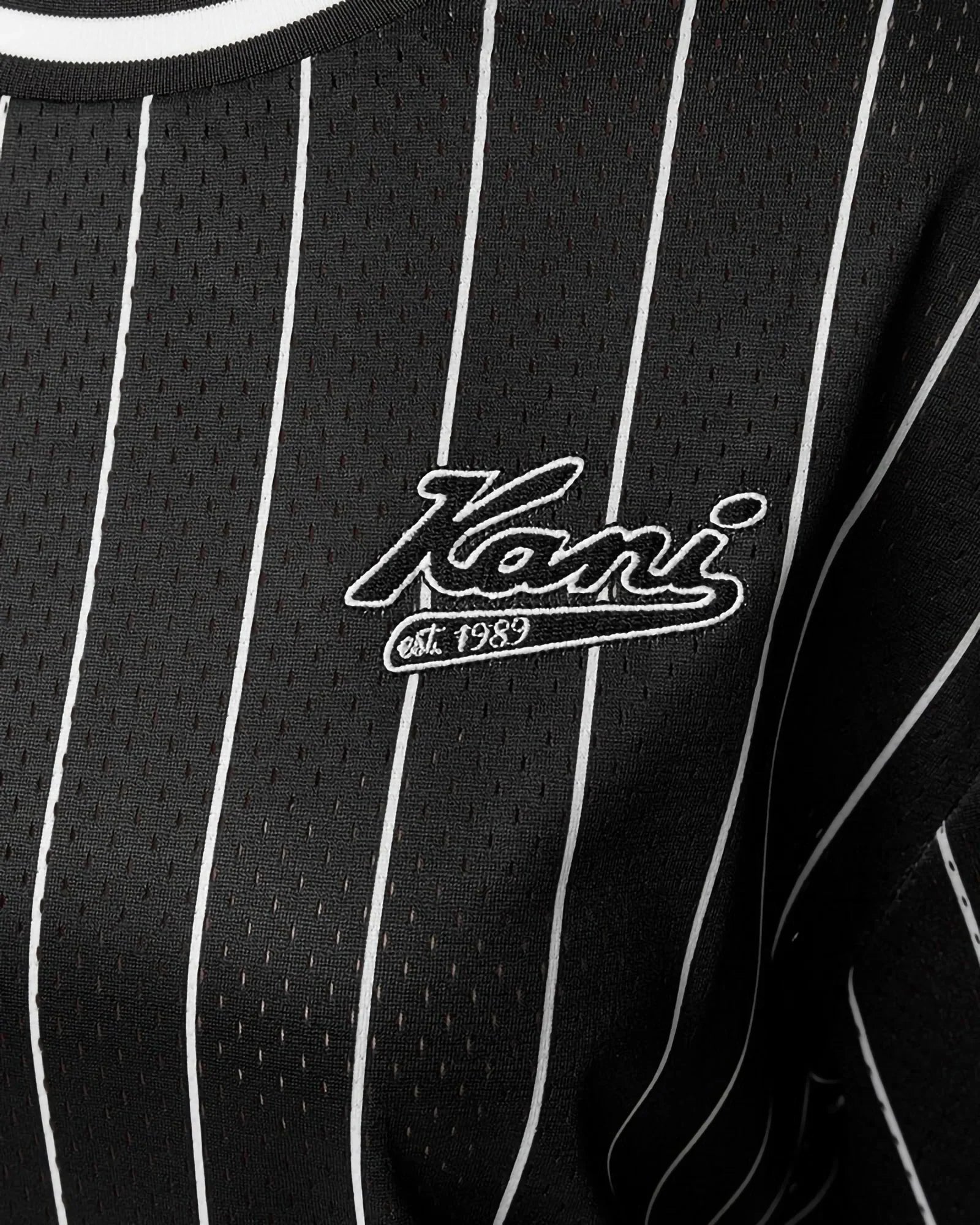 Karl Kani Kk Serif Varsity Striped Baseball Shirt Baseball Shirt