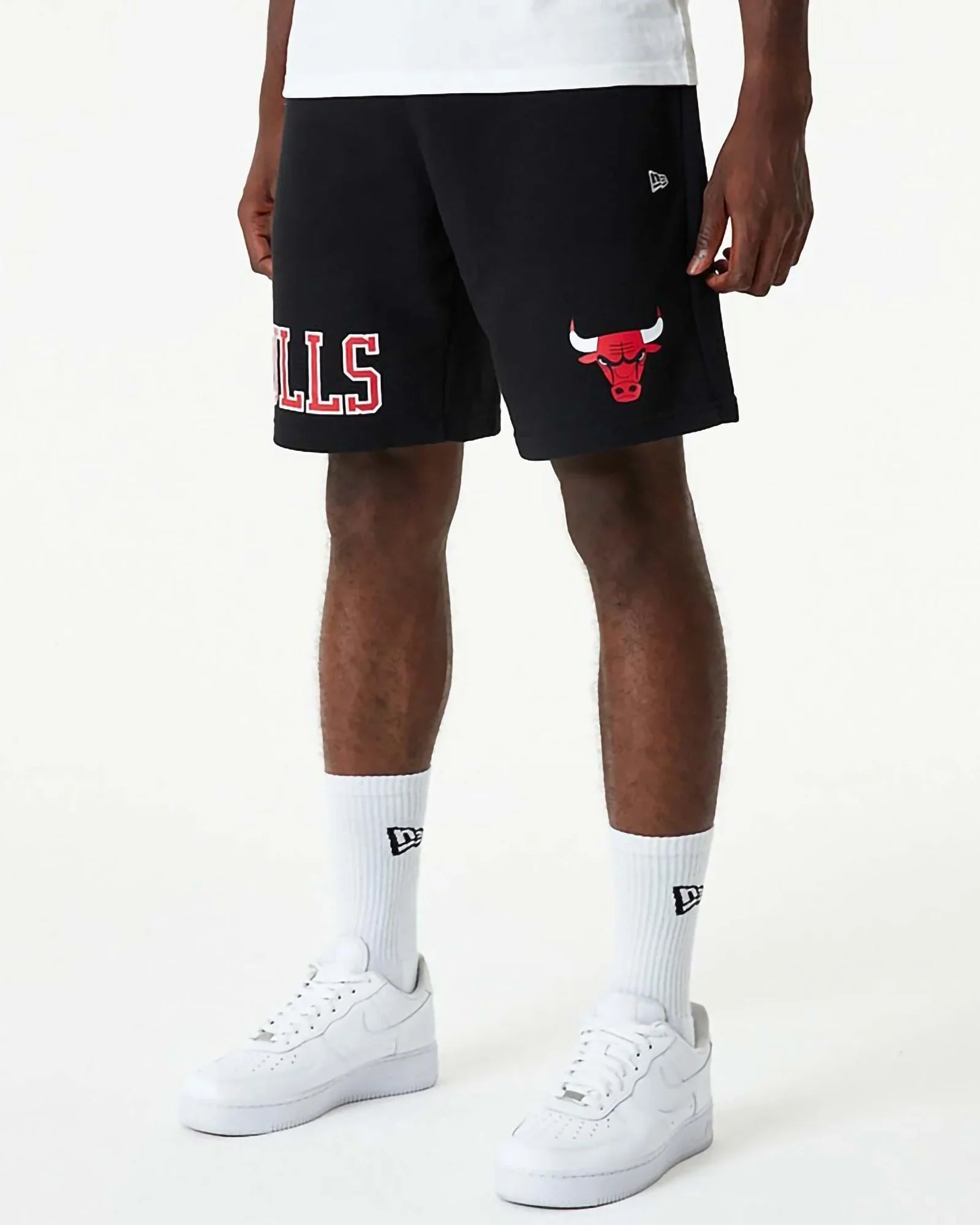 New Era Nba Team Chicago Bulls Black Shorts