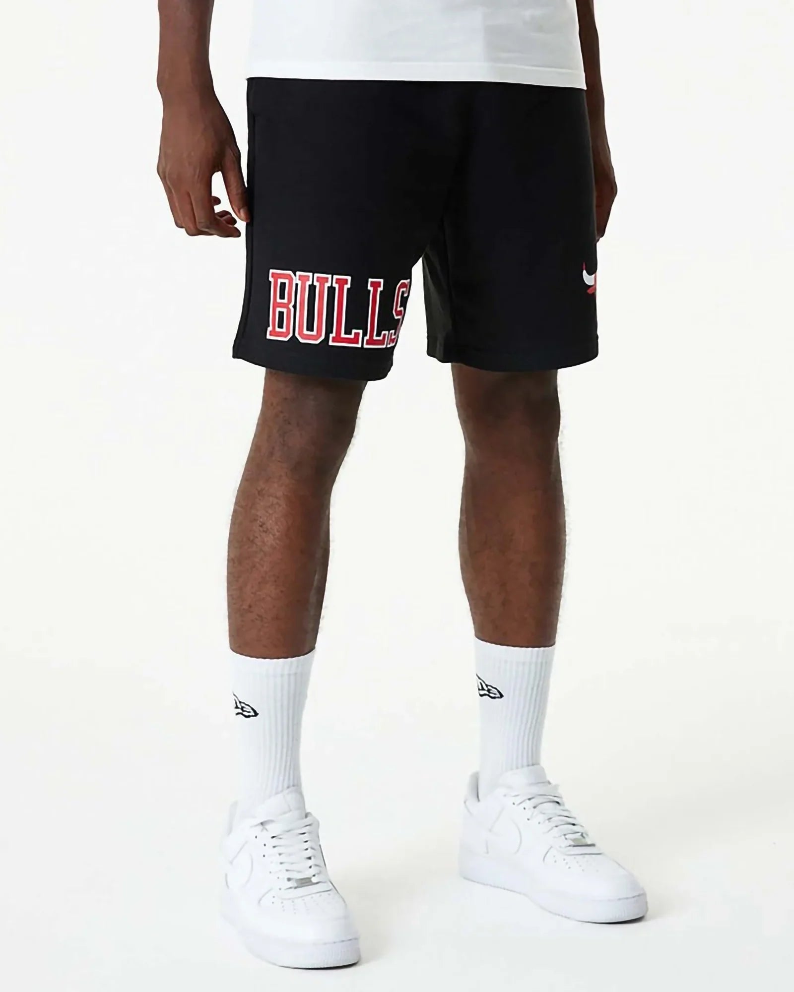 New Era Nba Team Chicago Bulls Black Shorts