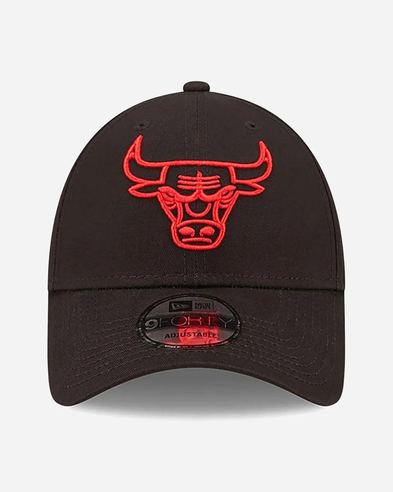 New Era 9forty Chicago Bulls Neon Red Outline