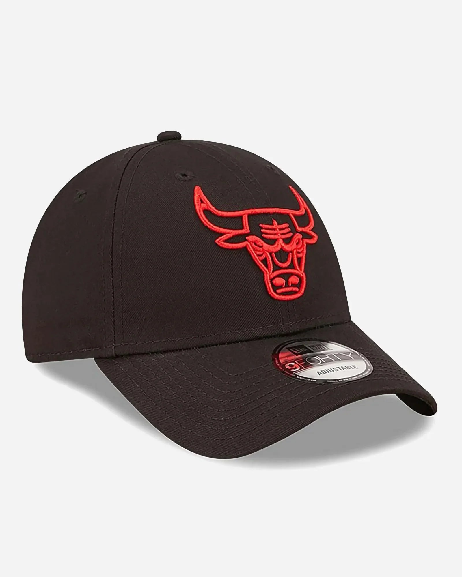 New Era 9forty Chicago Bulls Neon Red Outline