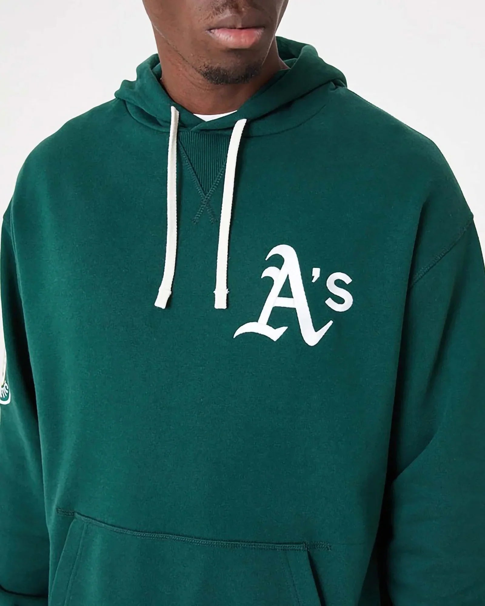 New Era Mlb Oakland Athletics Heritage Oversize Hoodie Dark Green