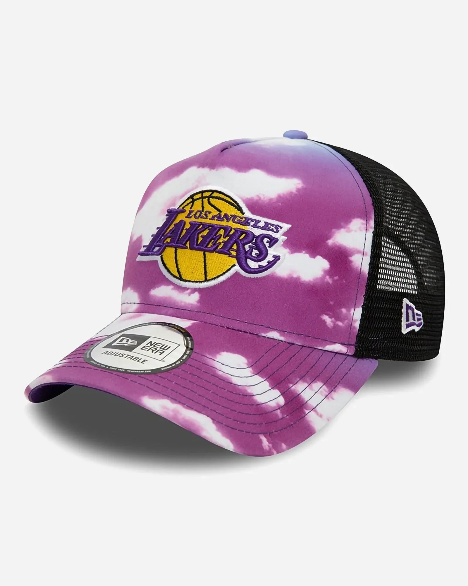 New Era Nba Trucker Cloud All Over Print Los Angeles Lakers Purple/ White